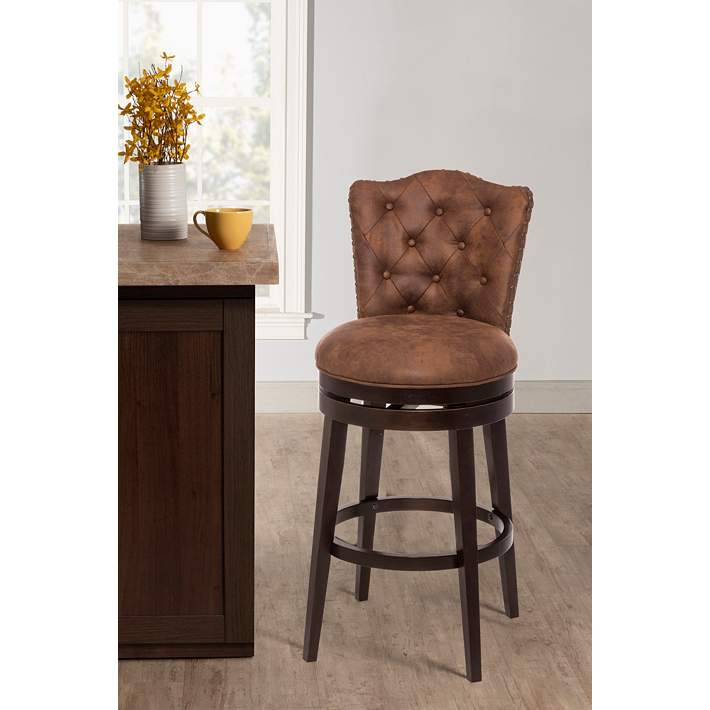 leather swivel bar chairs