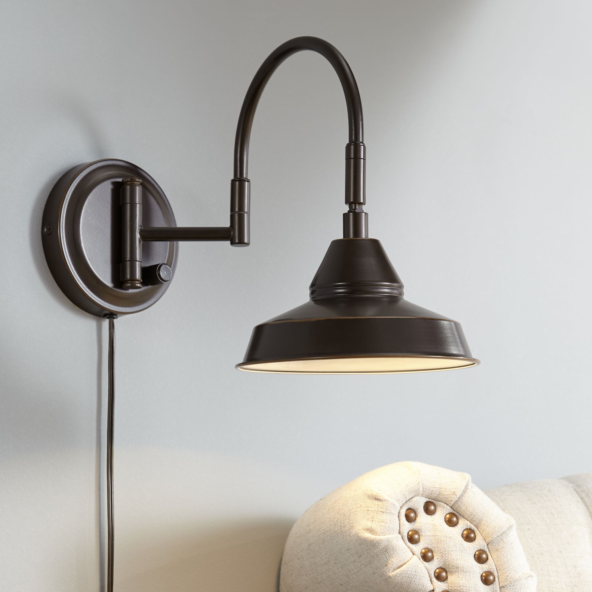 Chadwick Oil Rubbed Bronze Swing Arm LED Wall Lamp