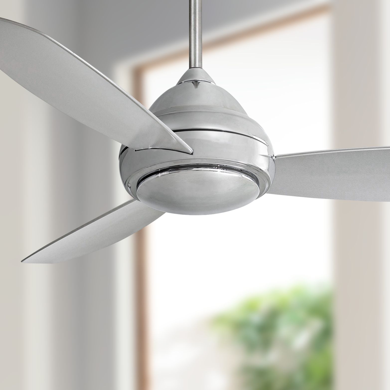 52" Concept I Polished Nickel LED Ceiling Fan