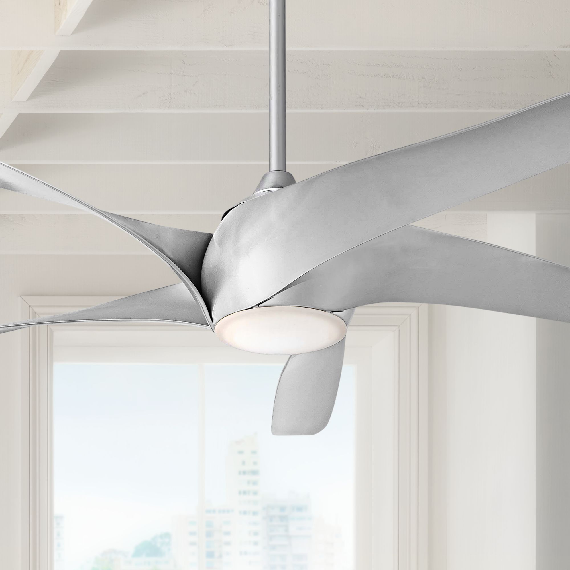 62" Artemis XL5 Silver LED DC Ceiling Fan