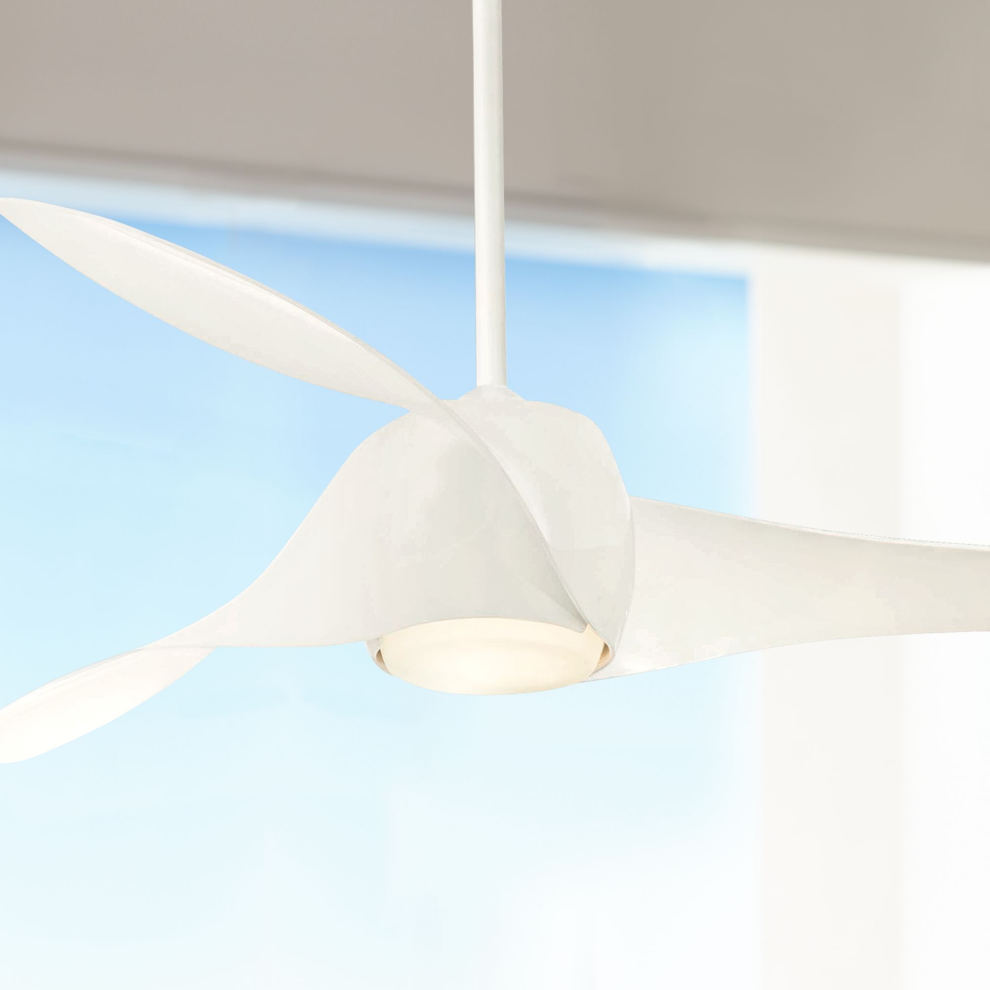 58 Artemis High Gloss White Led Ceiling Fan