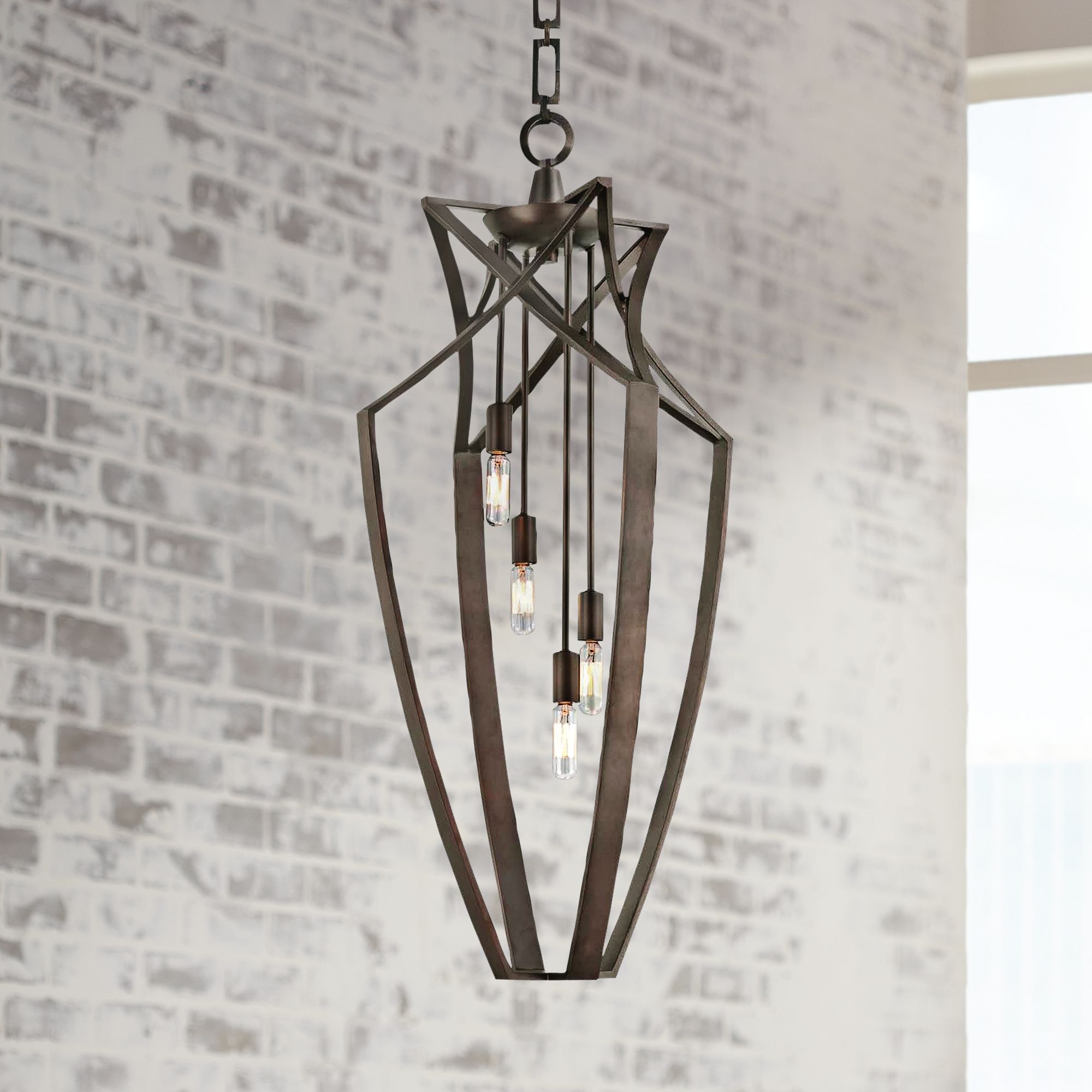 Savoy House Windsung Bronze 4-Light Foyer Pendant