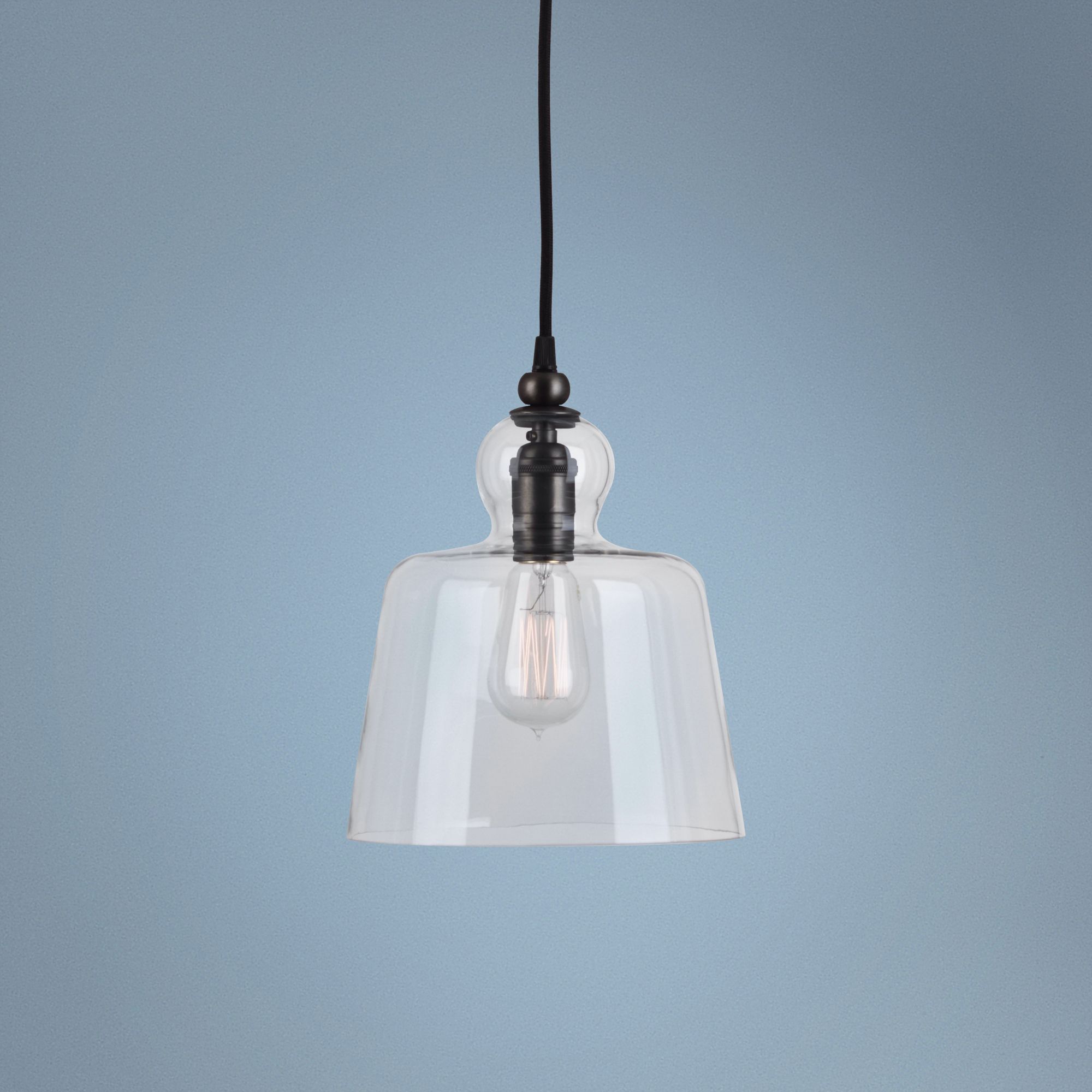 Robert Abbey Albert 8 3/4"W Clear Glass Mini Pendant