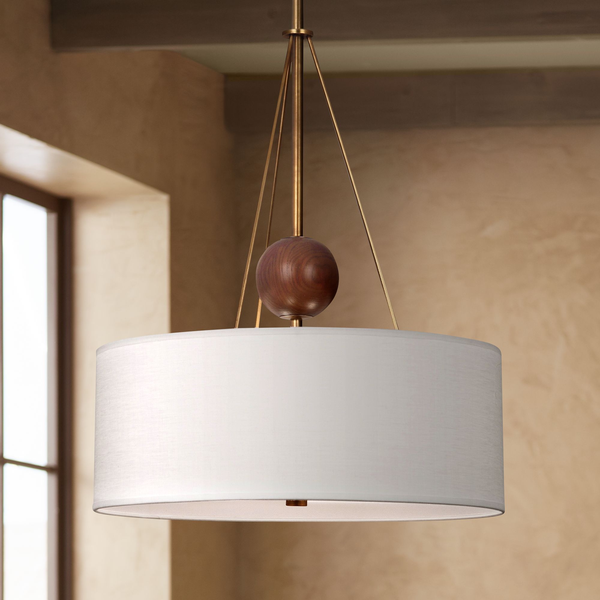 Jonathan Adler Ohai 21" Wide Aged Brass Chandelier