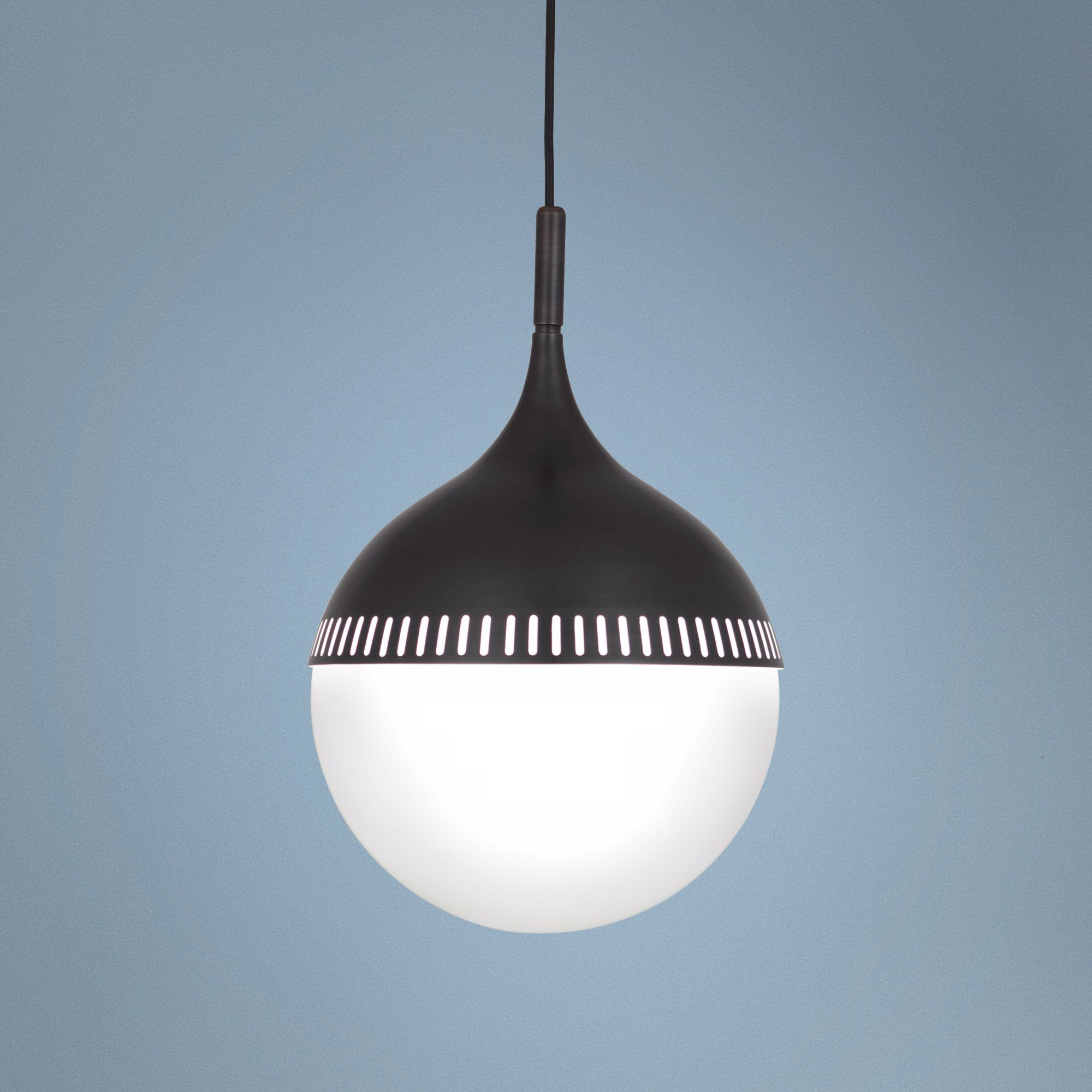 Jonathan Adler Rio 12" Wide Patina Bronze Mini Pendant