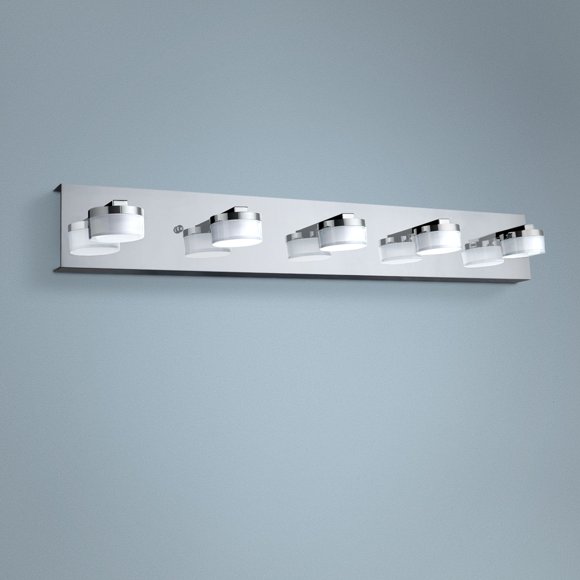 Chic 4 1/4" Wide Opal Glass Chrome LED Wall Sconce