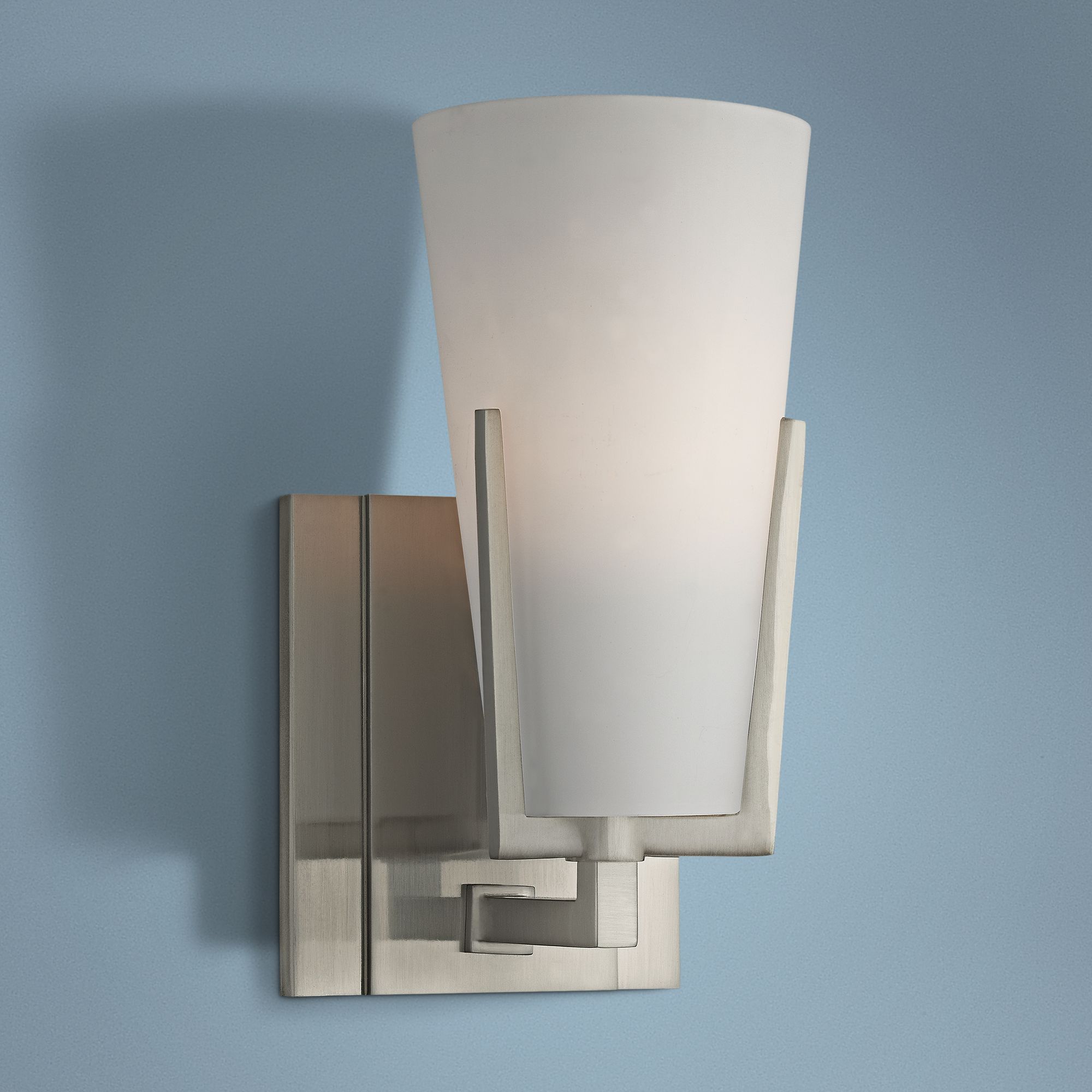 Hudson Valley Upton 8 1/2" High Satin Nickel Wall Sconce