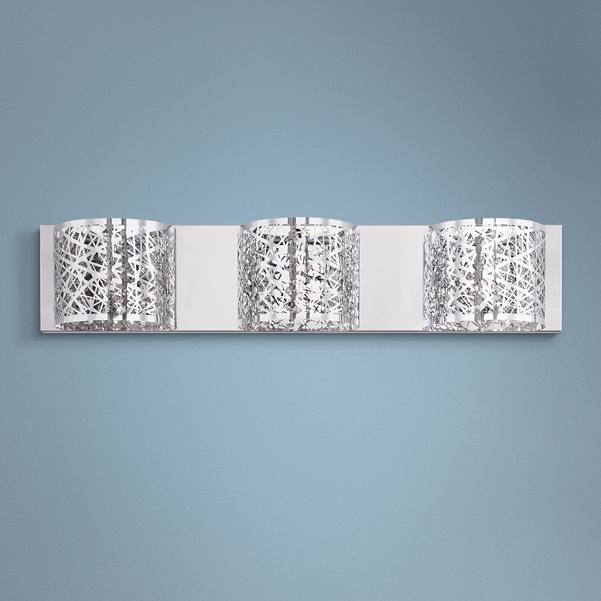 ET2 Inca 24" Wide Polished Chrome LED Bath Light