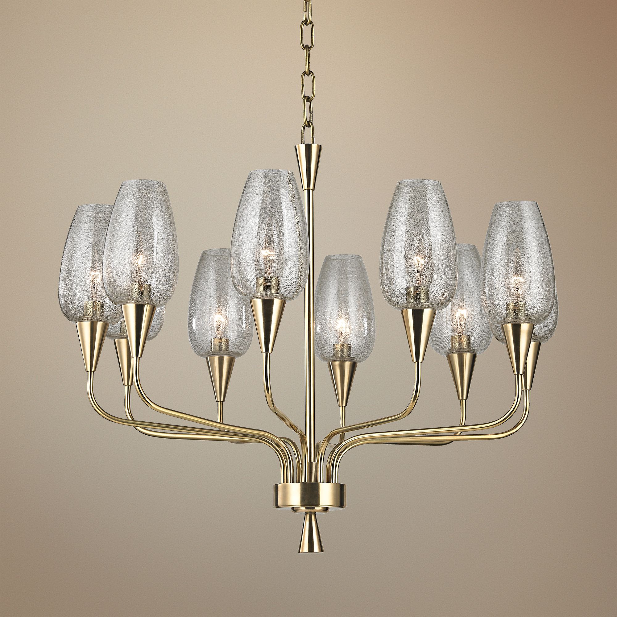 Hudson Valley Longmont 25 1/4" Wide Aged Brass Chandelier