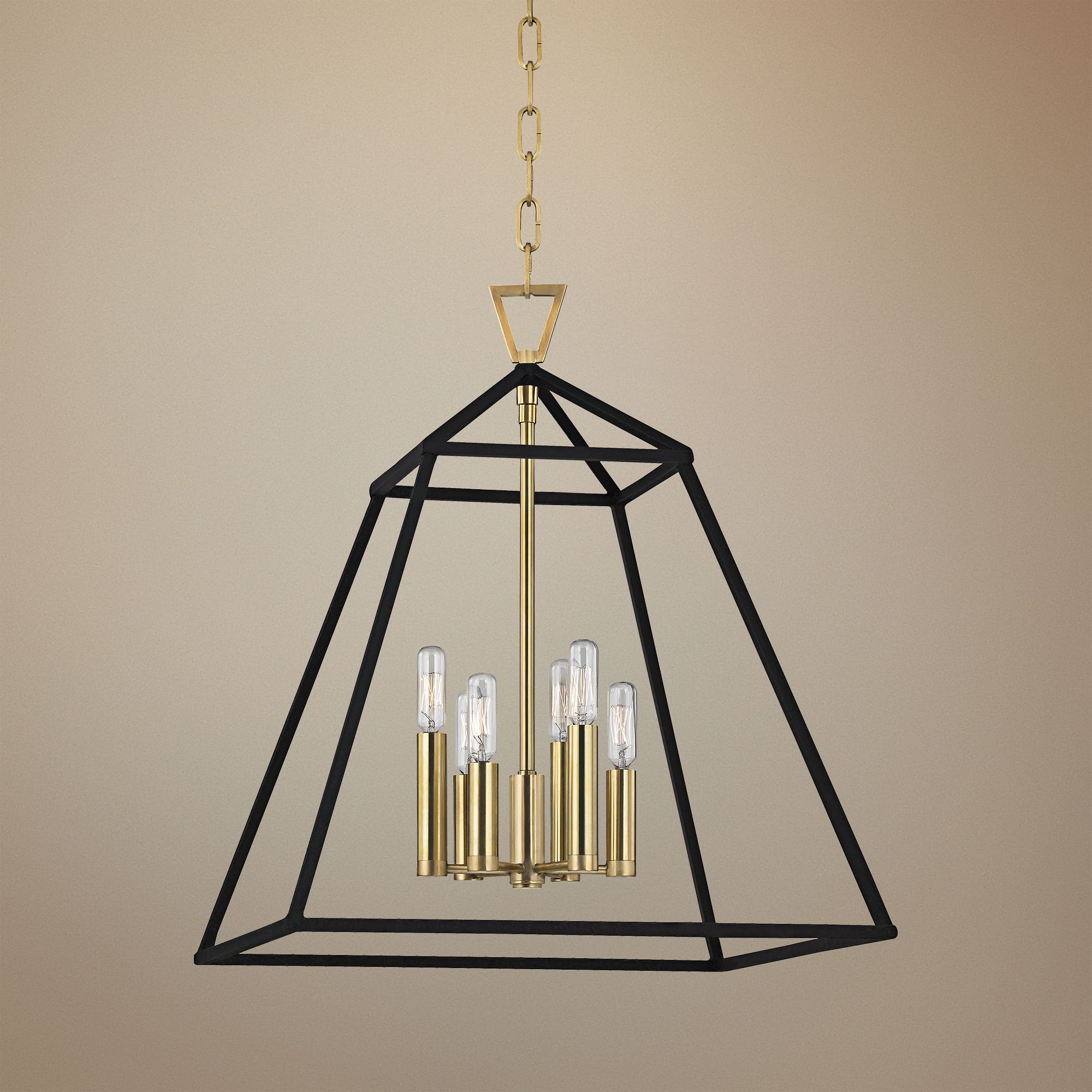 Hudson Valley ster 19" Wide Aged Brass Pendant Light 1F622