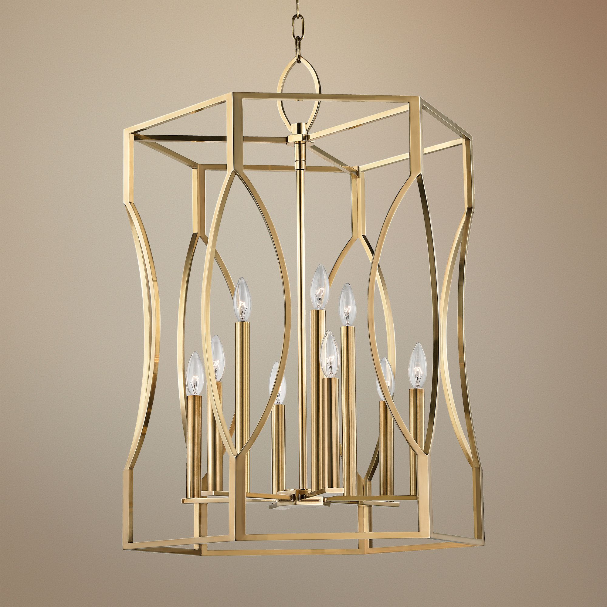 Hudson Valley Roswell 23" Wide Aged Brass Pendant Light