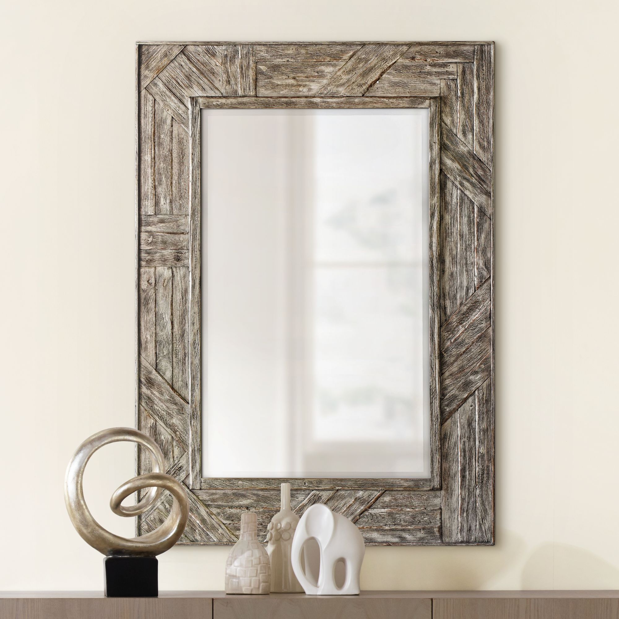 Uttermost Fortuo Driftwood 31 1/2" x 43 Wall Mirror