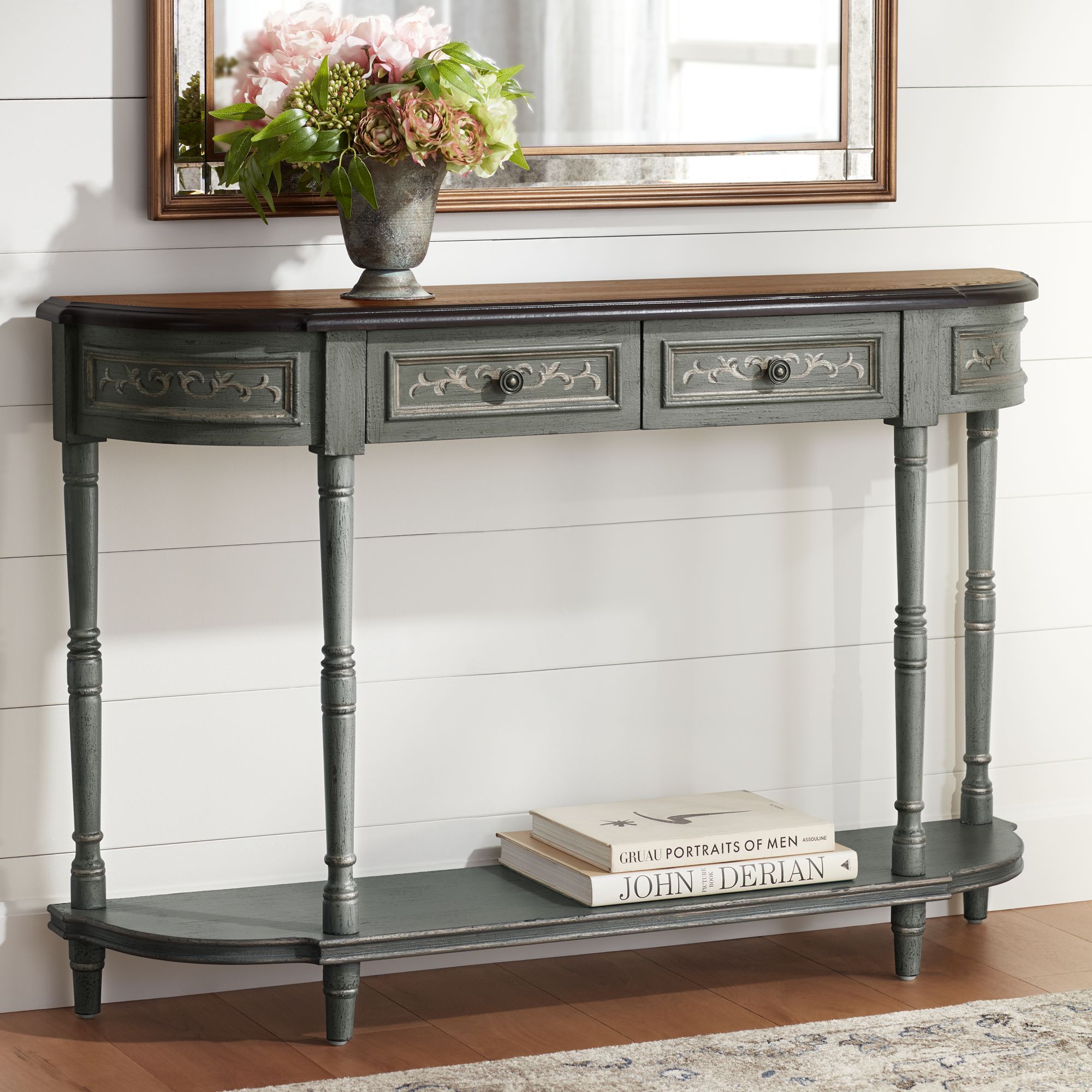 lamps plus console table