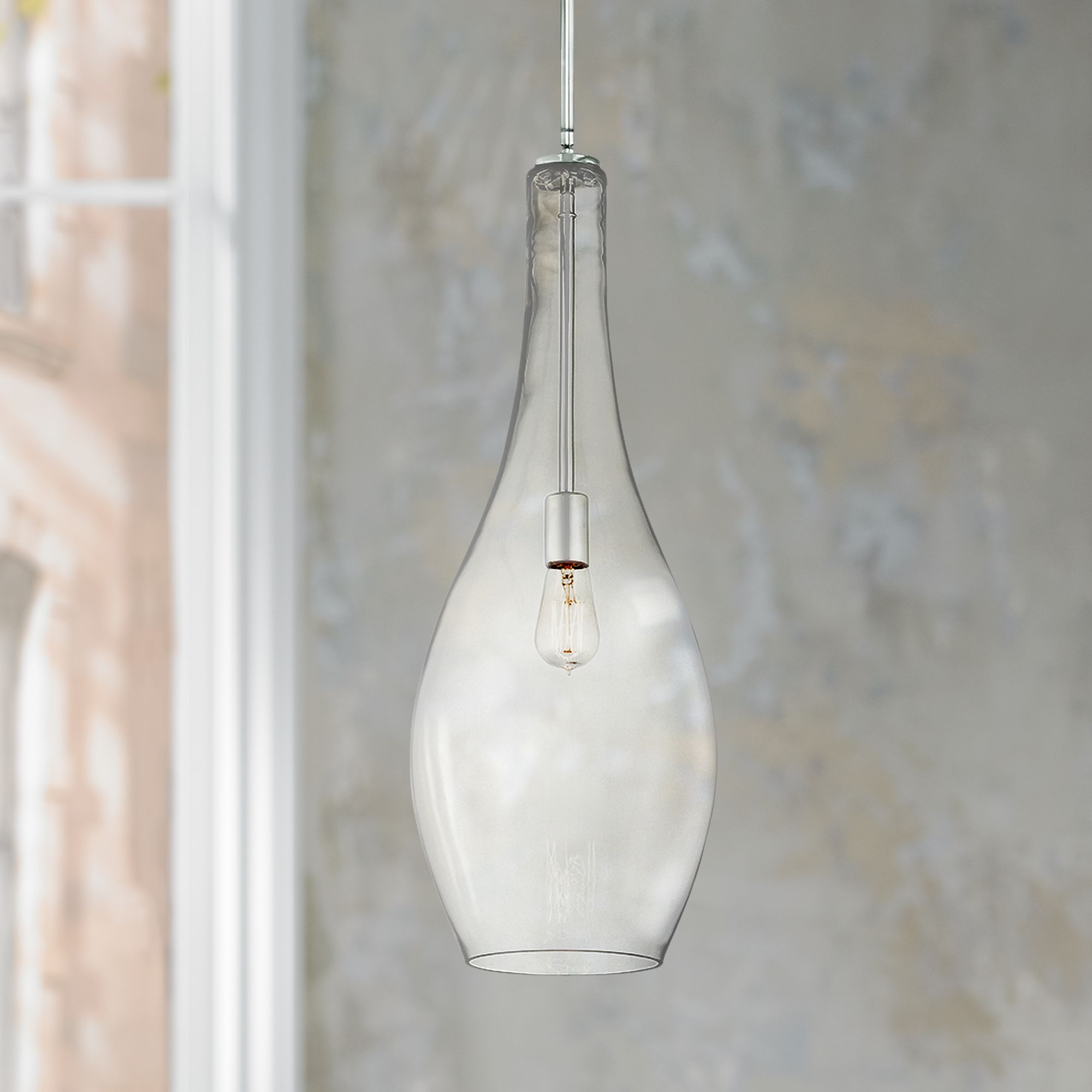 Kichler Everly 10 1/2" Wide Clear Glass Mini Pendant 1F944 Lamps Plus