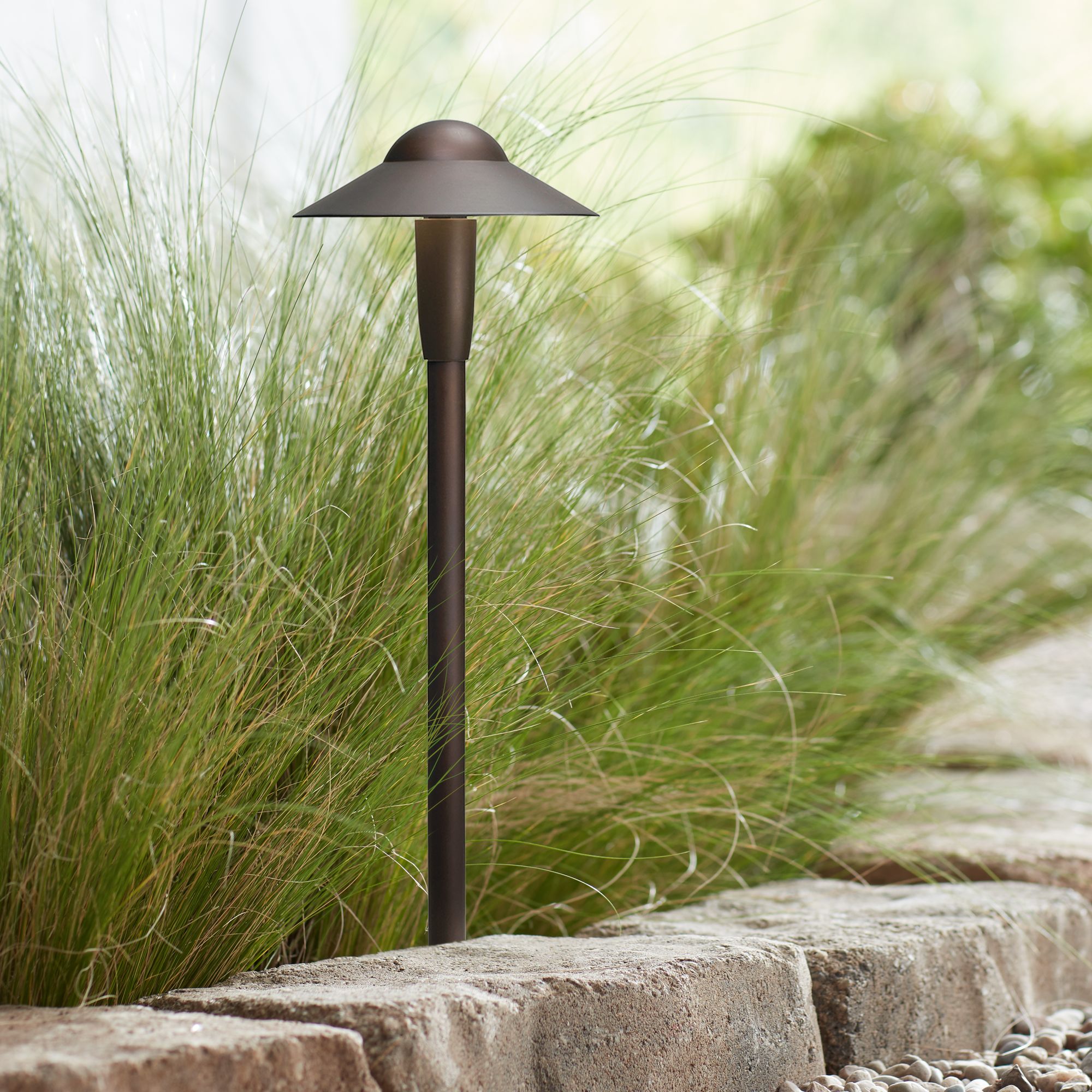 Kichler 22" High 2700K LED Bronze 6" Dome Path Light