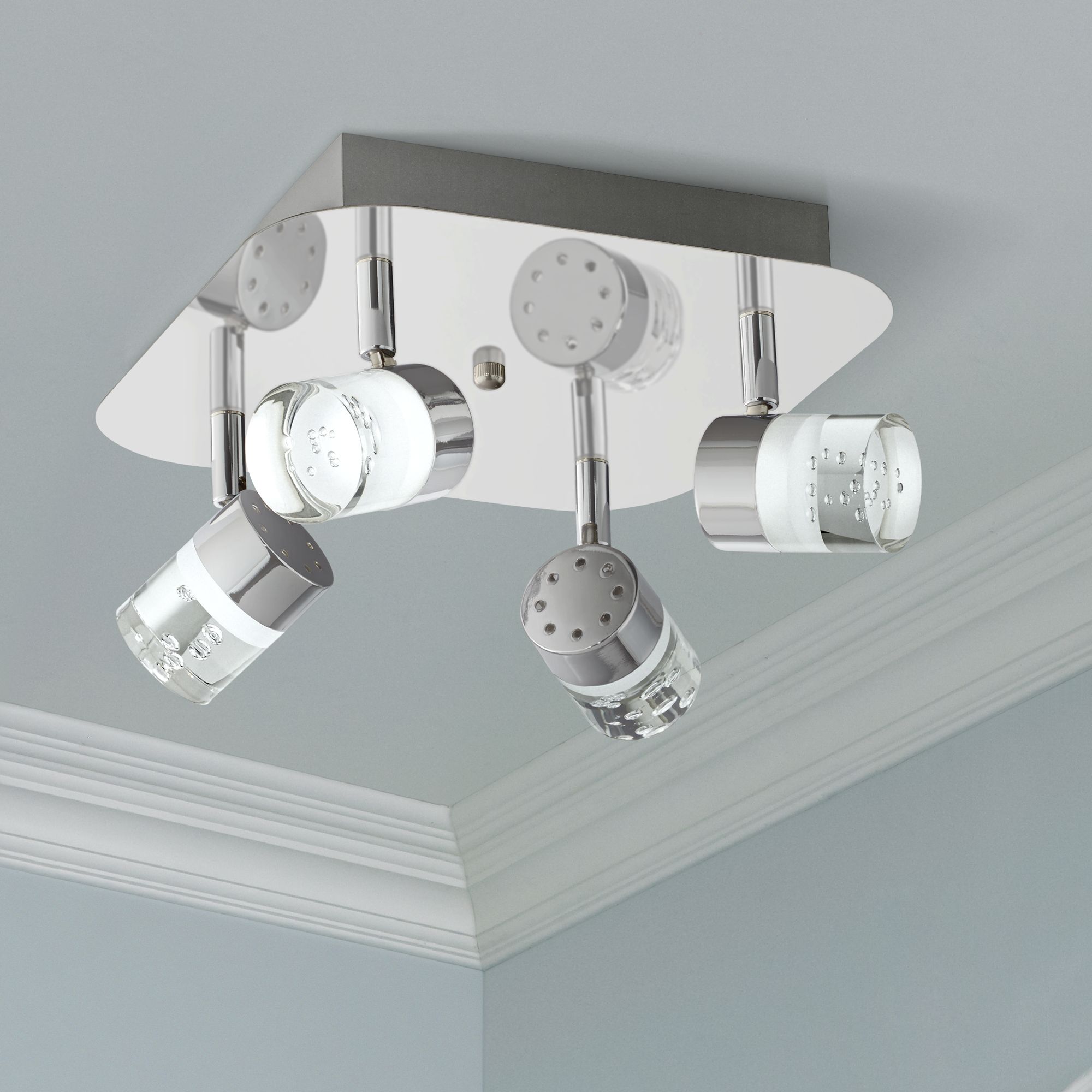 Pro Track® Linda Square Chrome LED Track Fixture