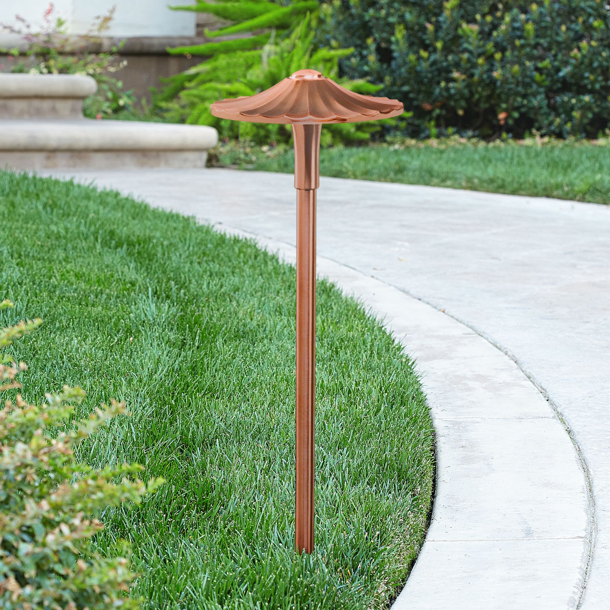 Kichler Landscape Flare 21"H Copper 3000K LED Path Light