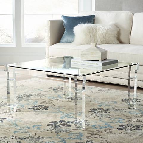 Bristol Square Clear Acrylic Coffee Table