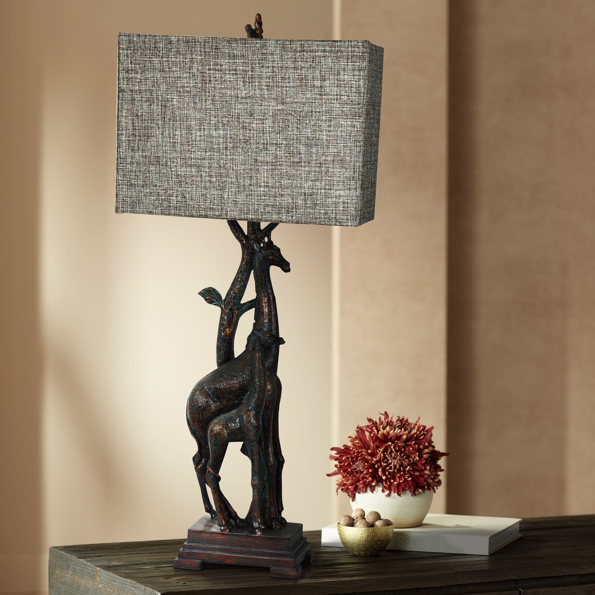 Crestview Collection Giraffe Bronze Table Lamp