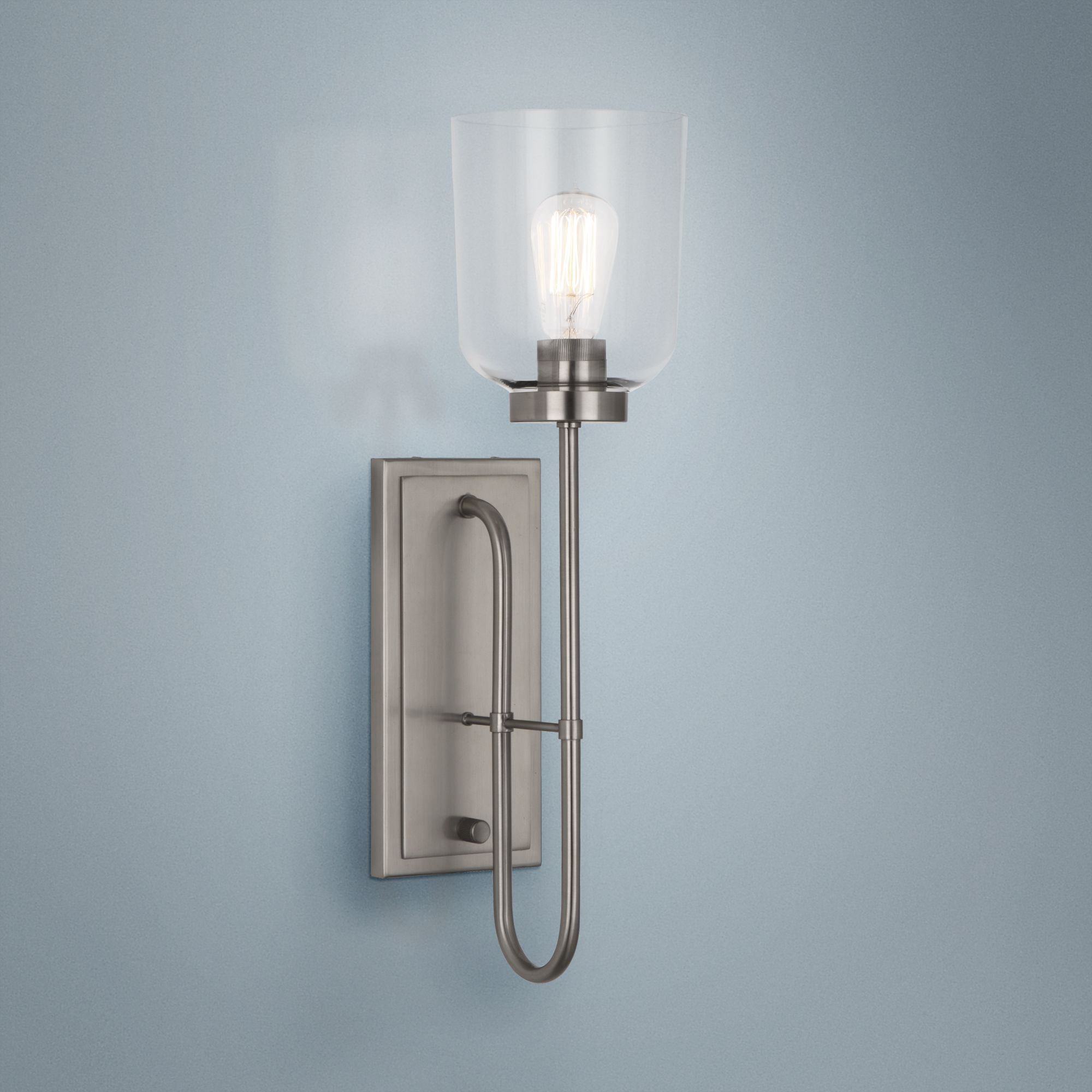 Tyrie 22 1/4" High Antique Nickel Wall Sconce