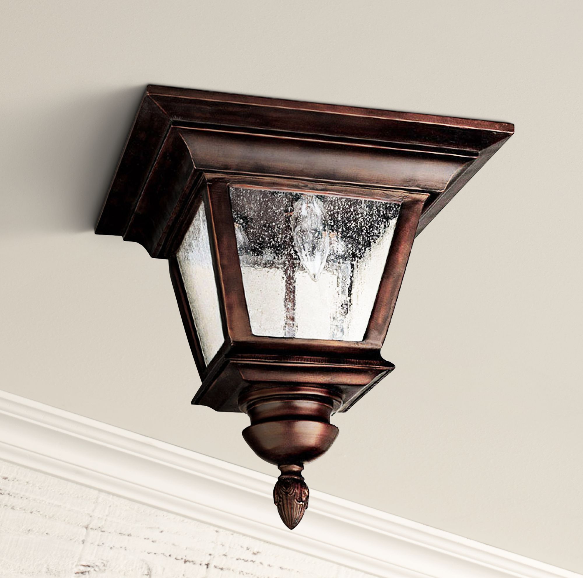 Capital Brookwood 11 1/2"W Bronze Outdoor Ceiling Light