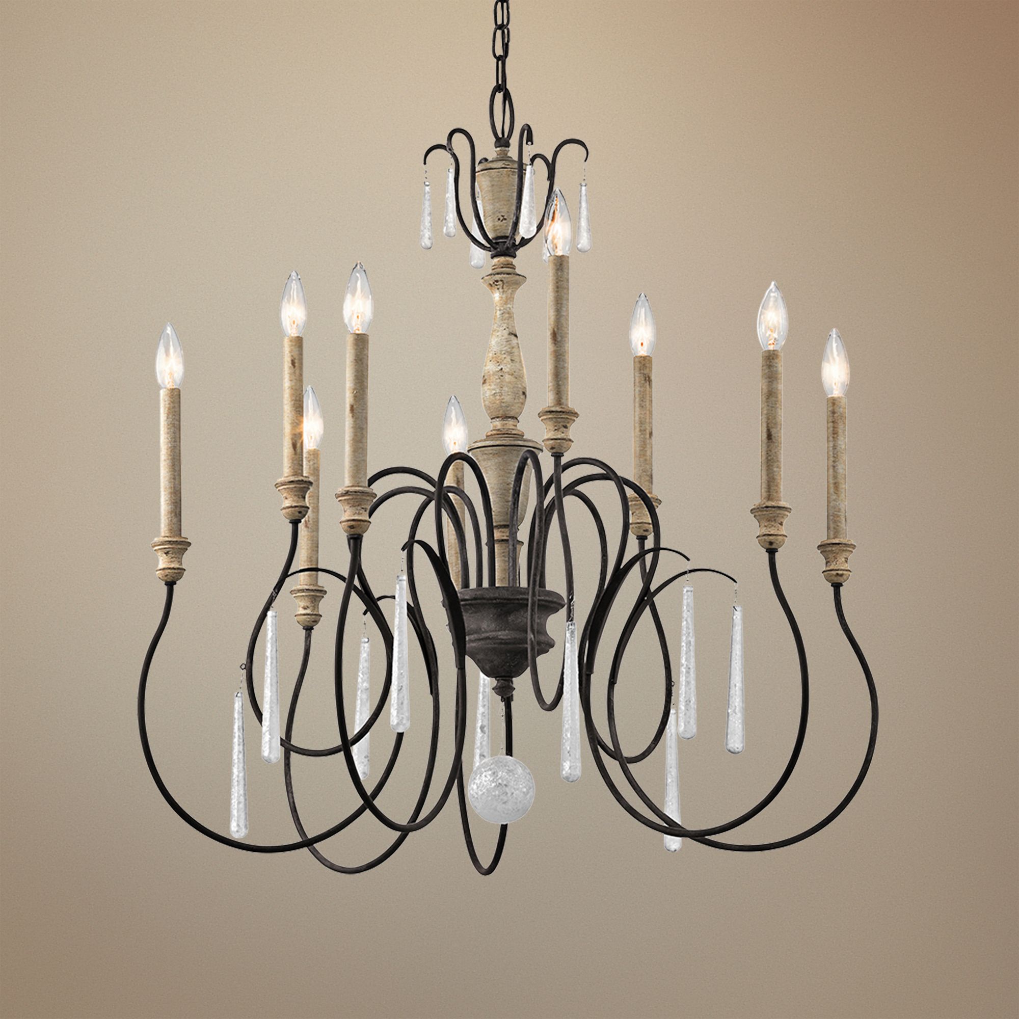 Kichler Kimblewick 27" Wide Zinc 9Light Chandelier 1J608 Lamps Plus