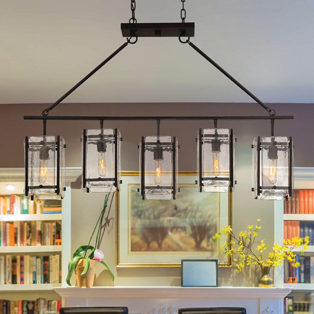 Glenwood 45 1/4" Wide Bronze Kitchen Island Light Pendant