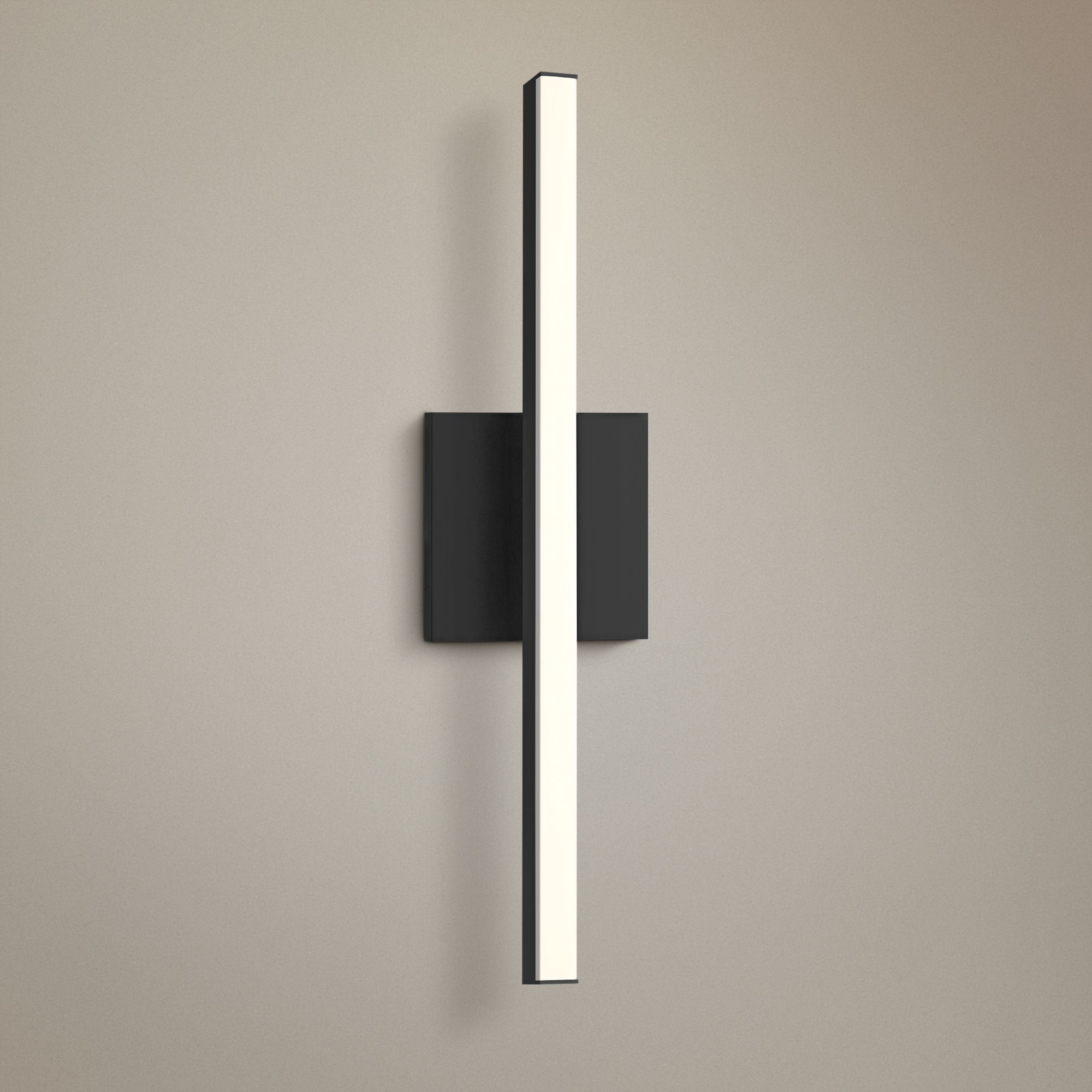 Sonneman Stix 17 1/4" High Satin Black LED Wall Sconce