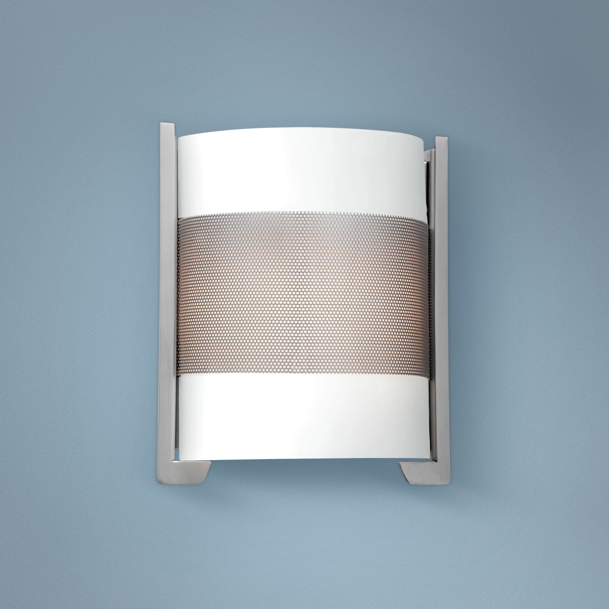 Iron 11 3/4" High Brushed Steel LED Wall Sconce