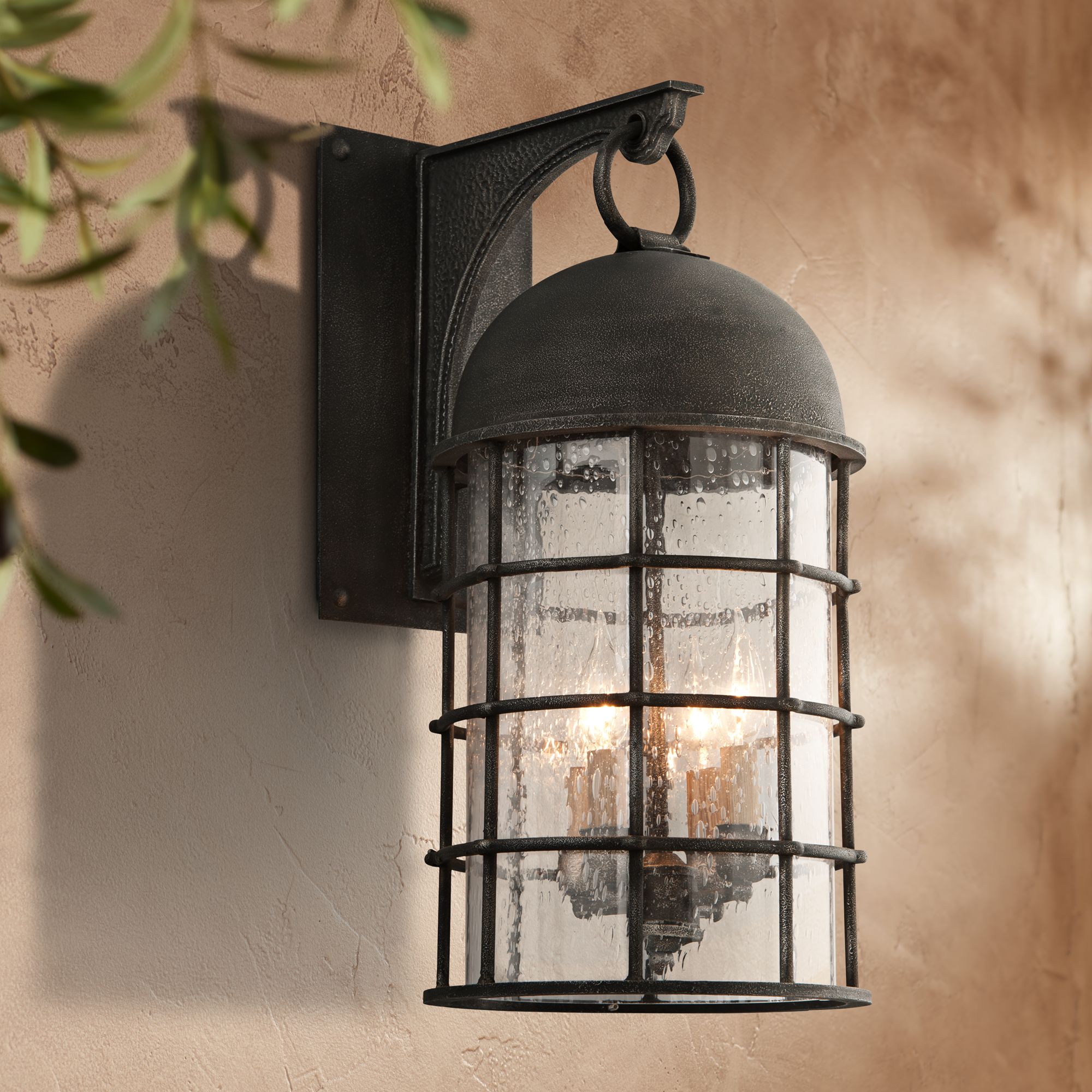 Charlemagne 23 1/2" High Aged Pewter Outdoor Wall Light