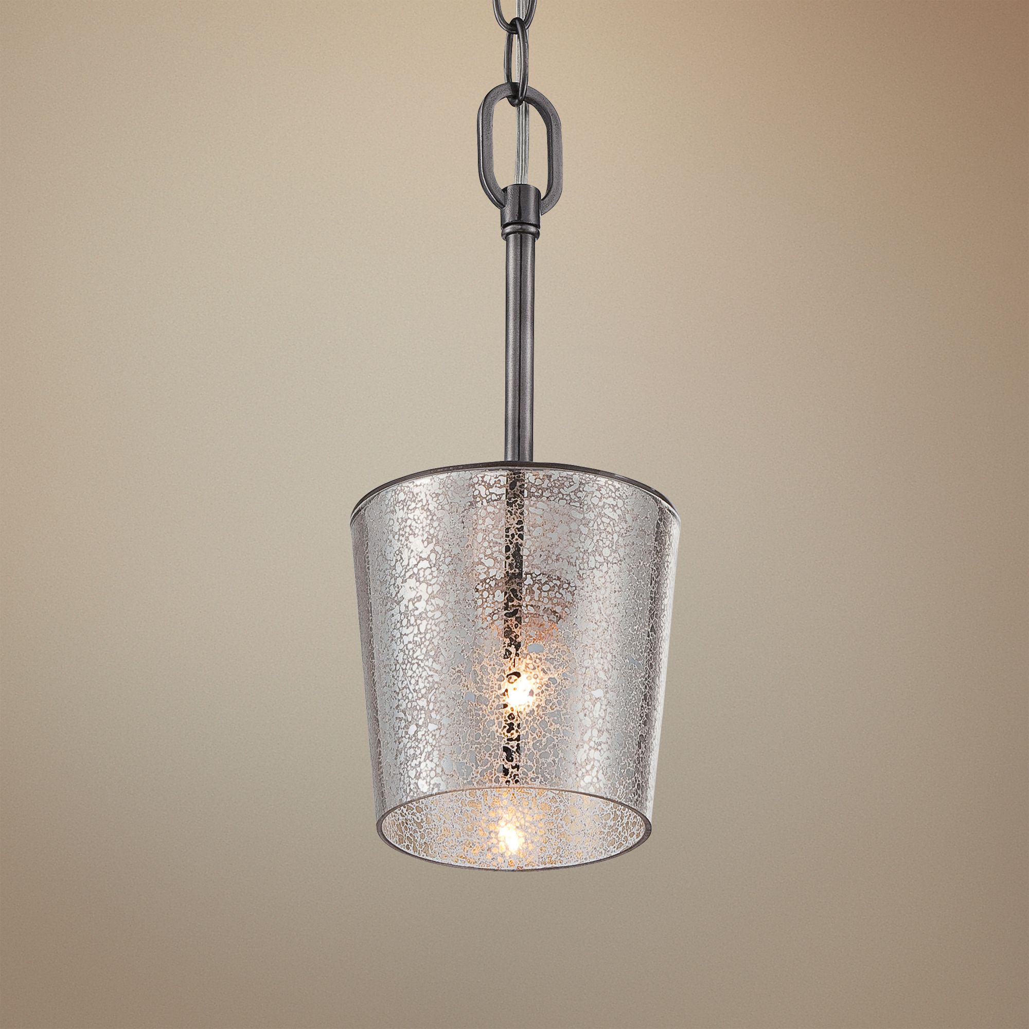 Varaluz Meridian 5 1/4" Wide Black Chrome Mini Pendant