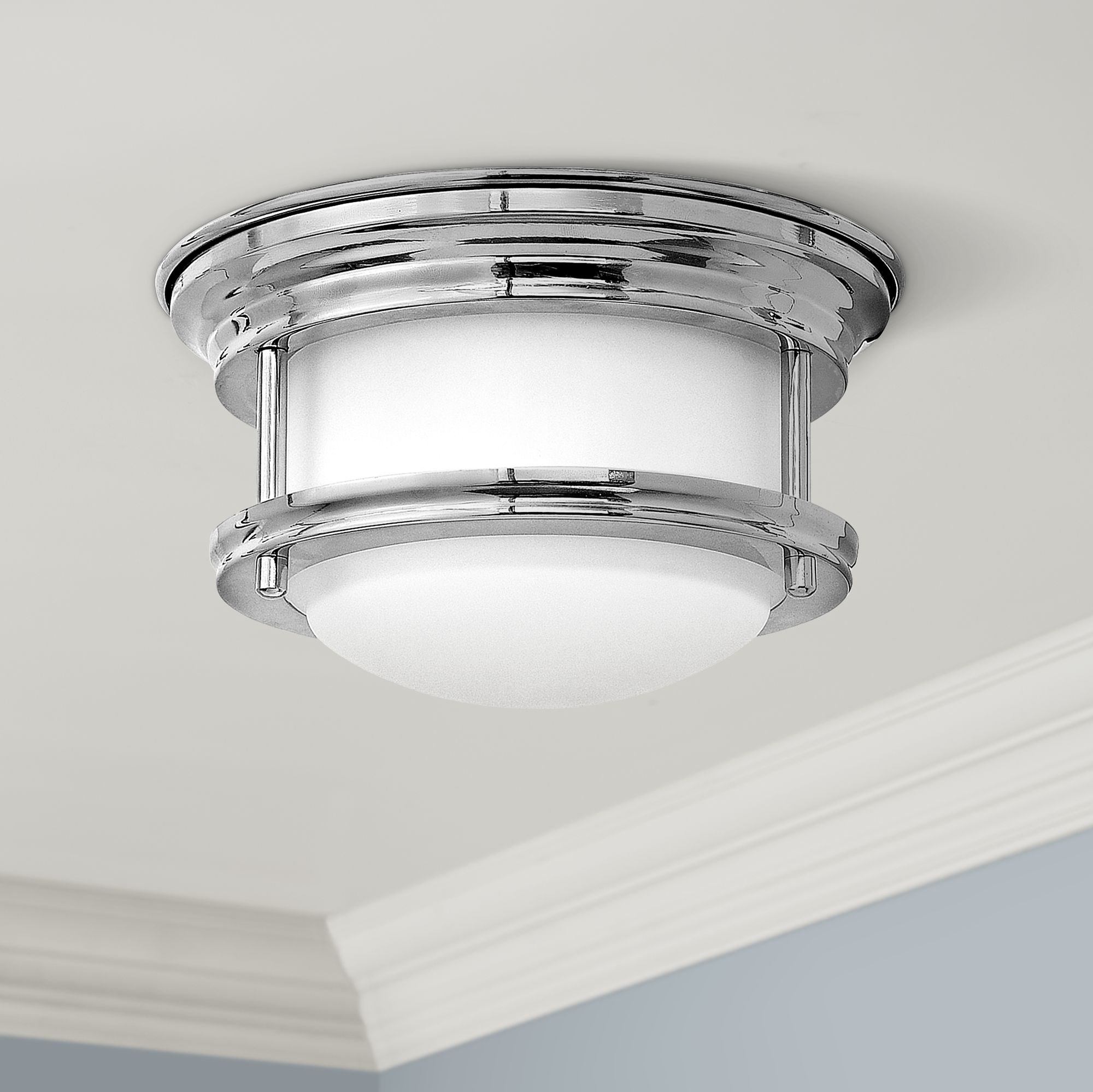 Hinkley Hathaway 7 3/4" Wide LED Chrome Ceiling Light