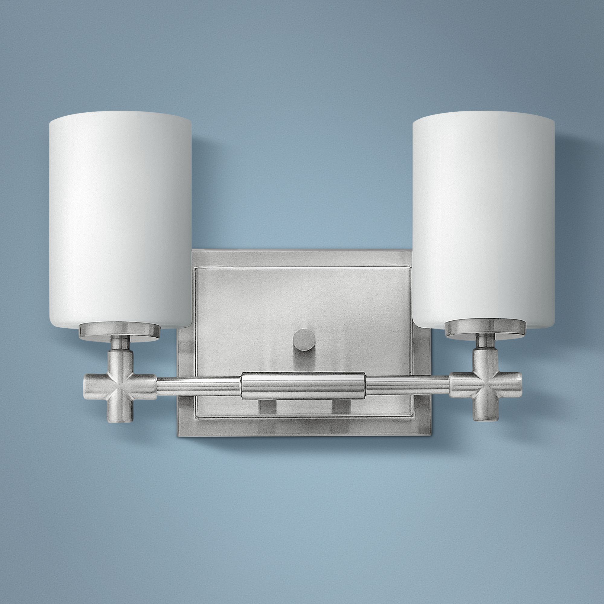 Hinkley Laurel 13" Wide Brushed Nickel 2-Light Bath Light