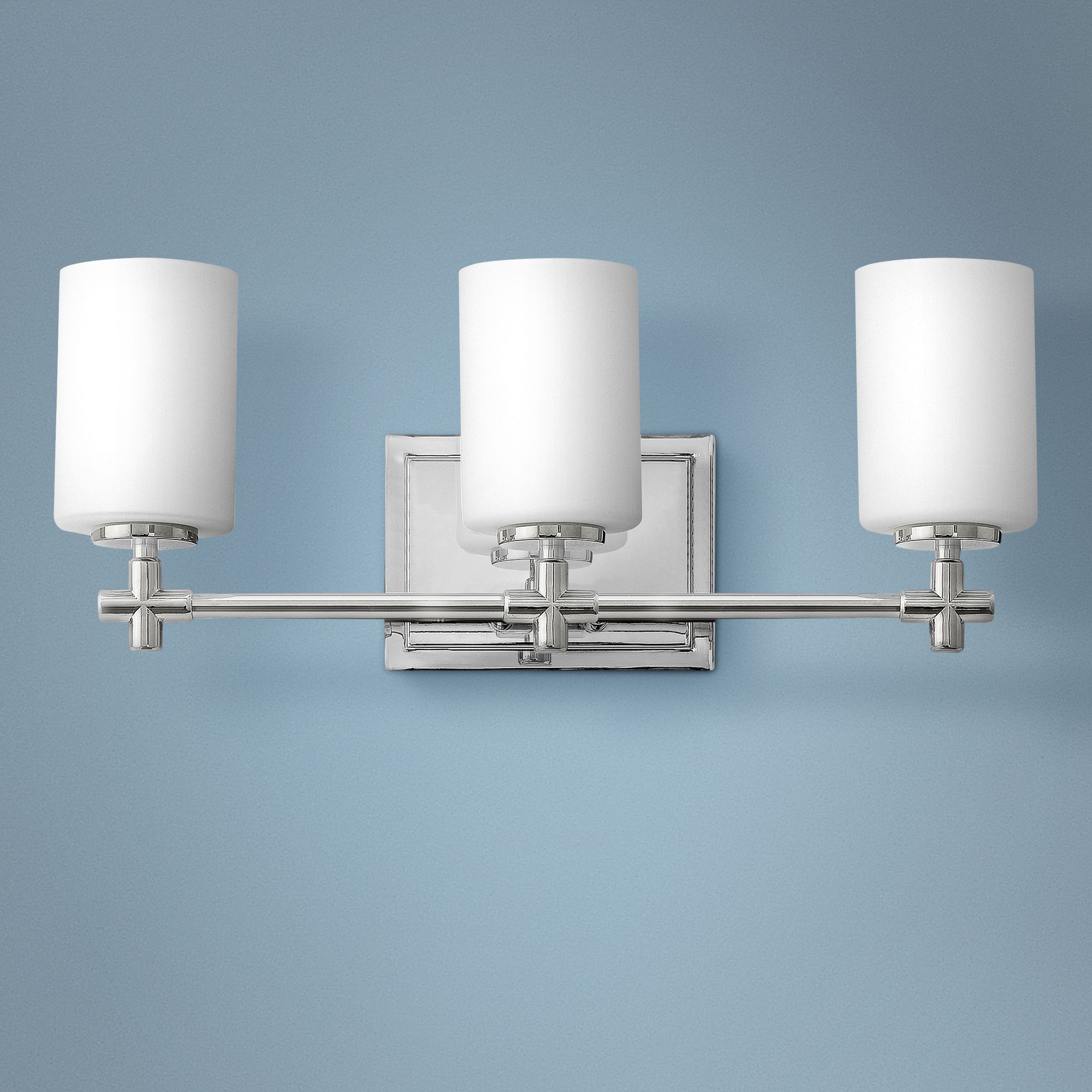 Hinkley Laurel 19 1/2"W Polished Nickel 3-Light Bath Light