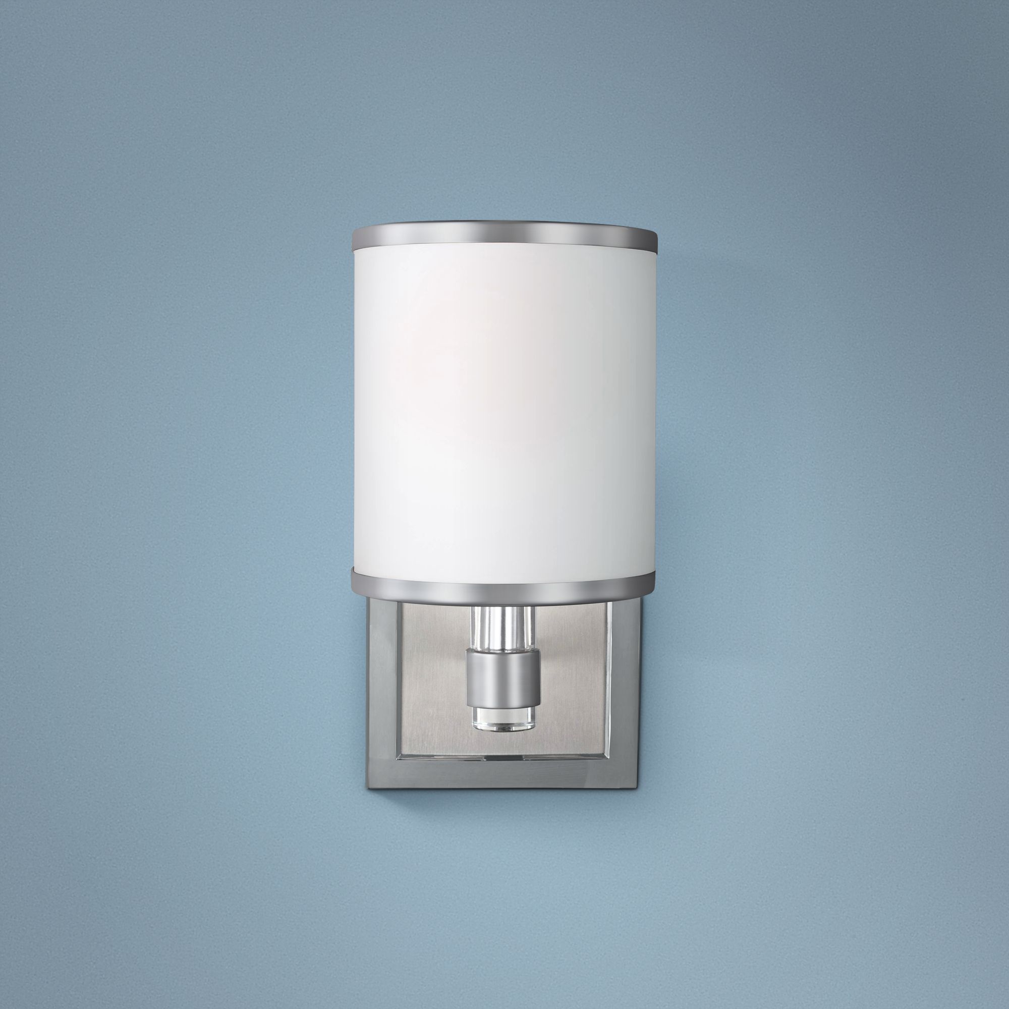 Feiss Prospect Park 9 3/4" High Satin Nickel Wall Sconce