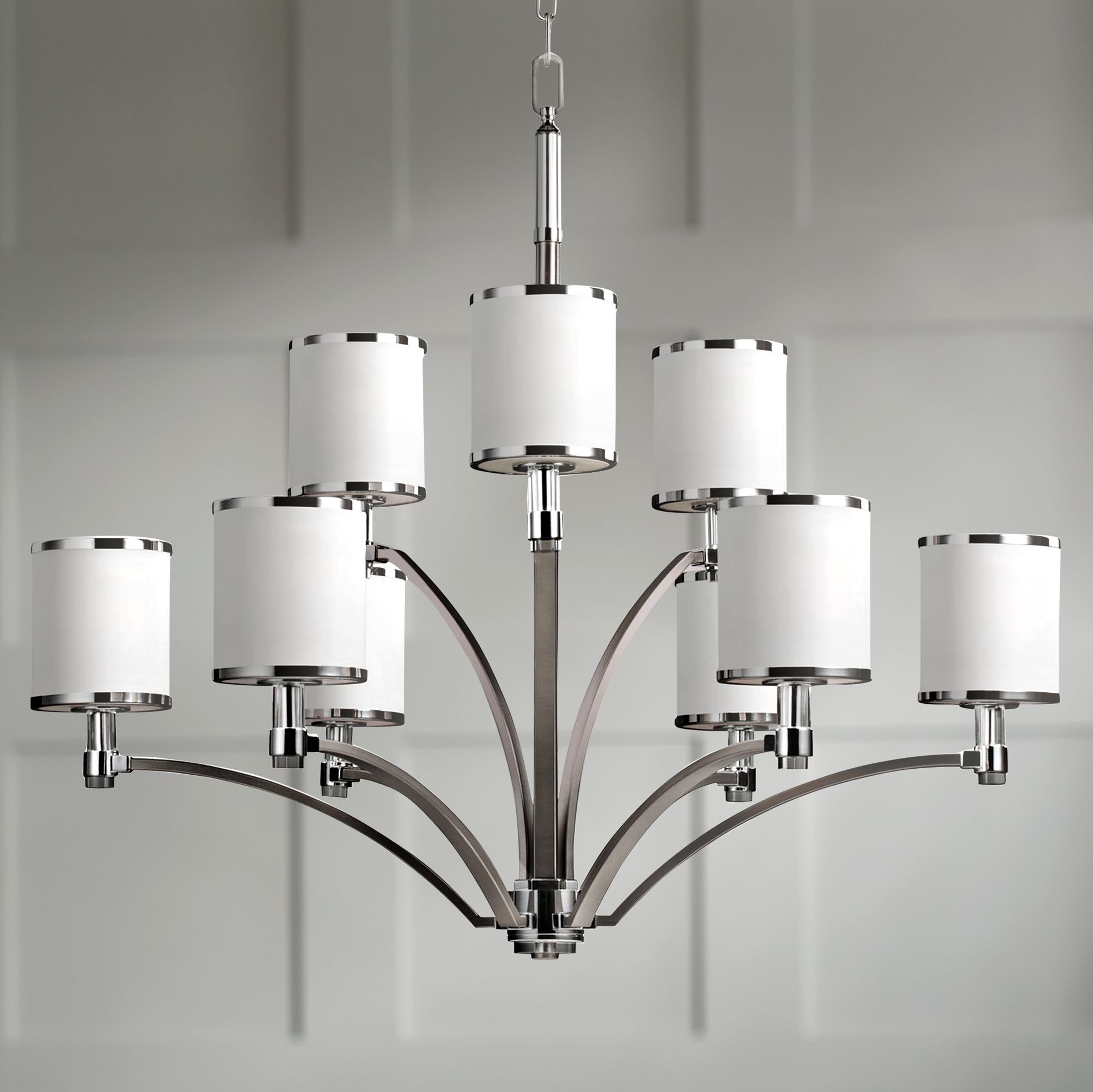 Feiss Prospect Park 36 1/4"W Nickel/Chrome Chandelier