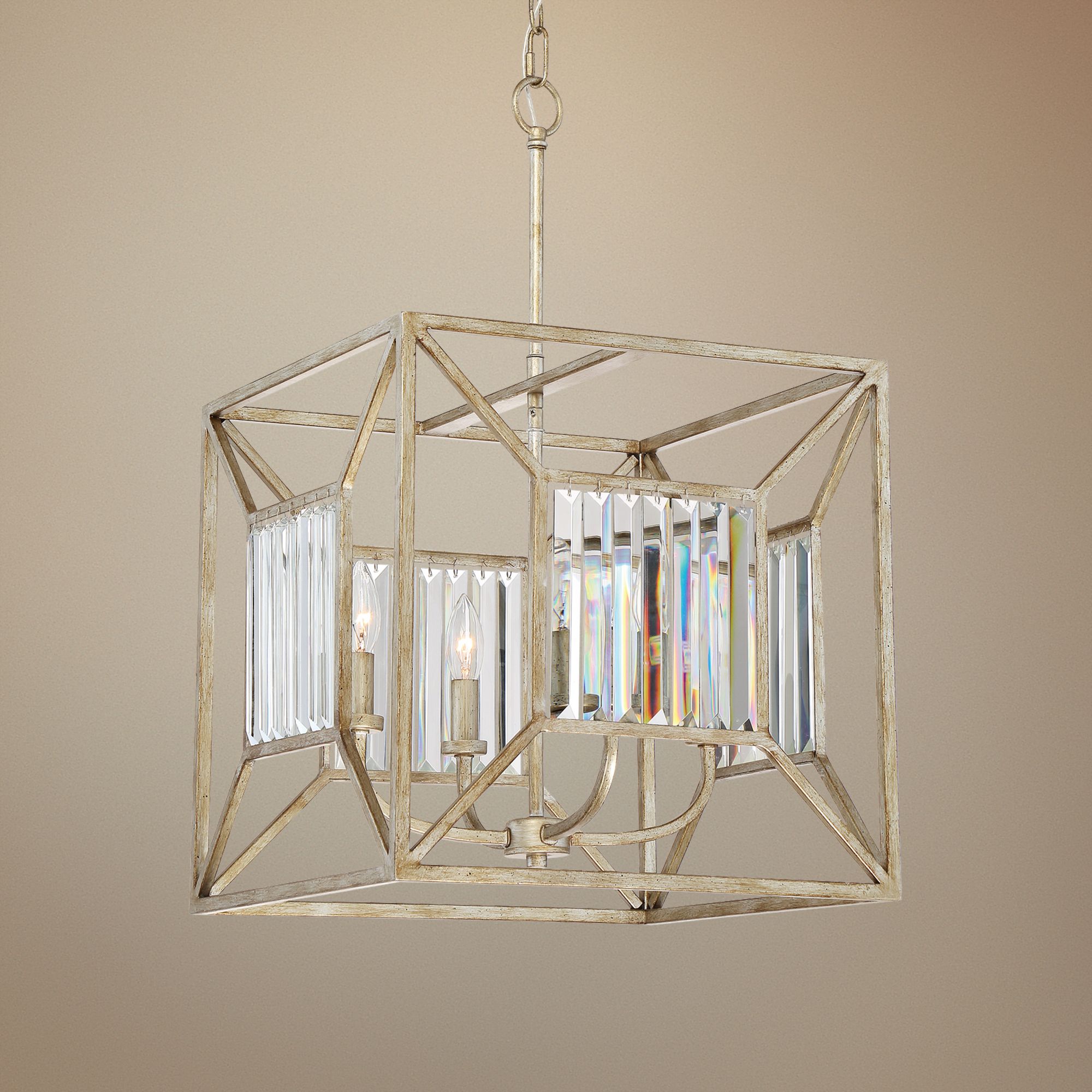 Quoizel Sabrina 16" Wide Vintage Gold Foyer Pendant Light
