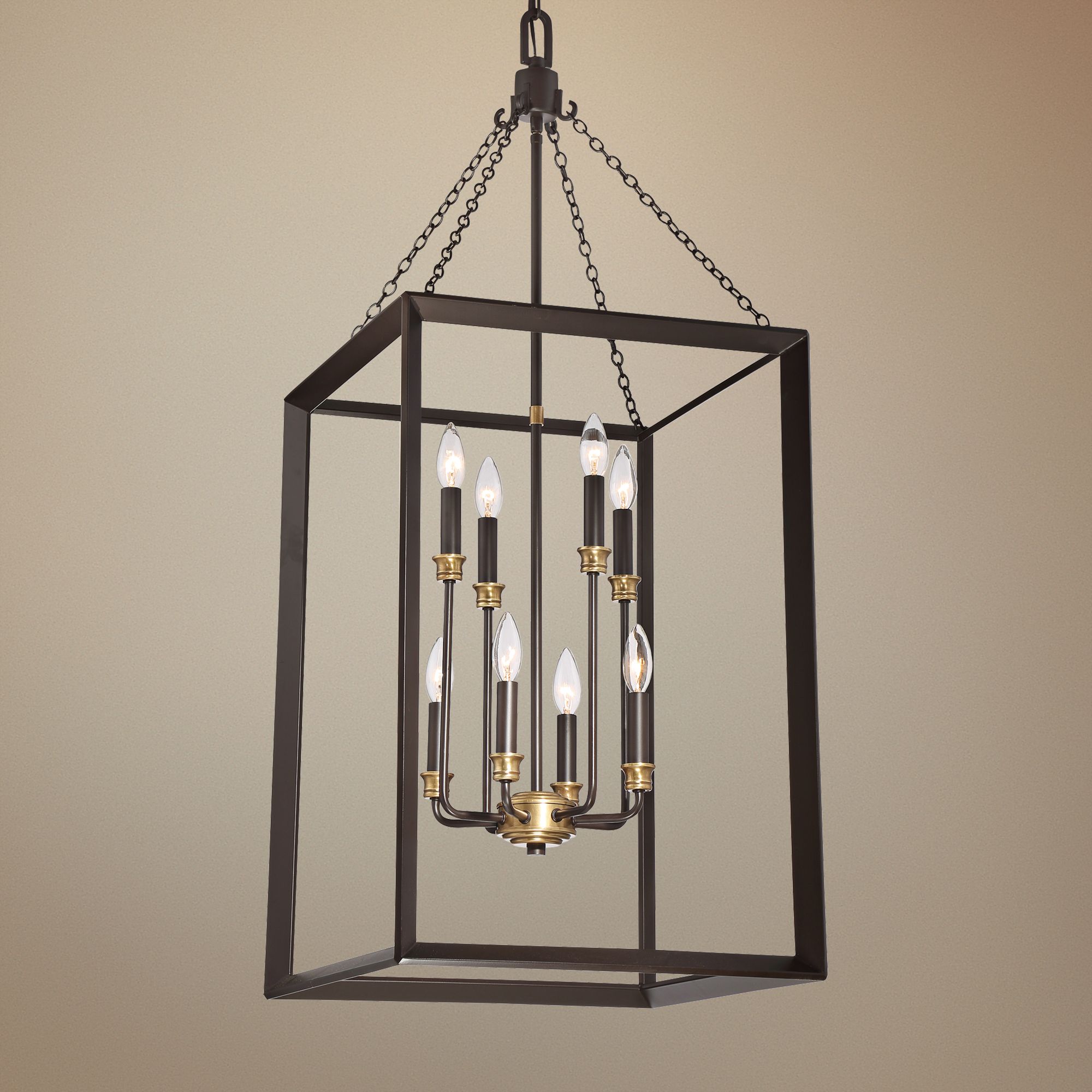 Quoizel Brook Hall 18" Wide Western Bronze Foyer Pendant