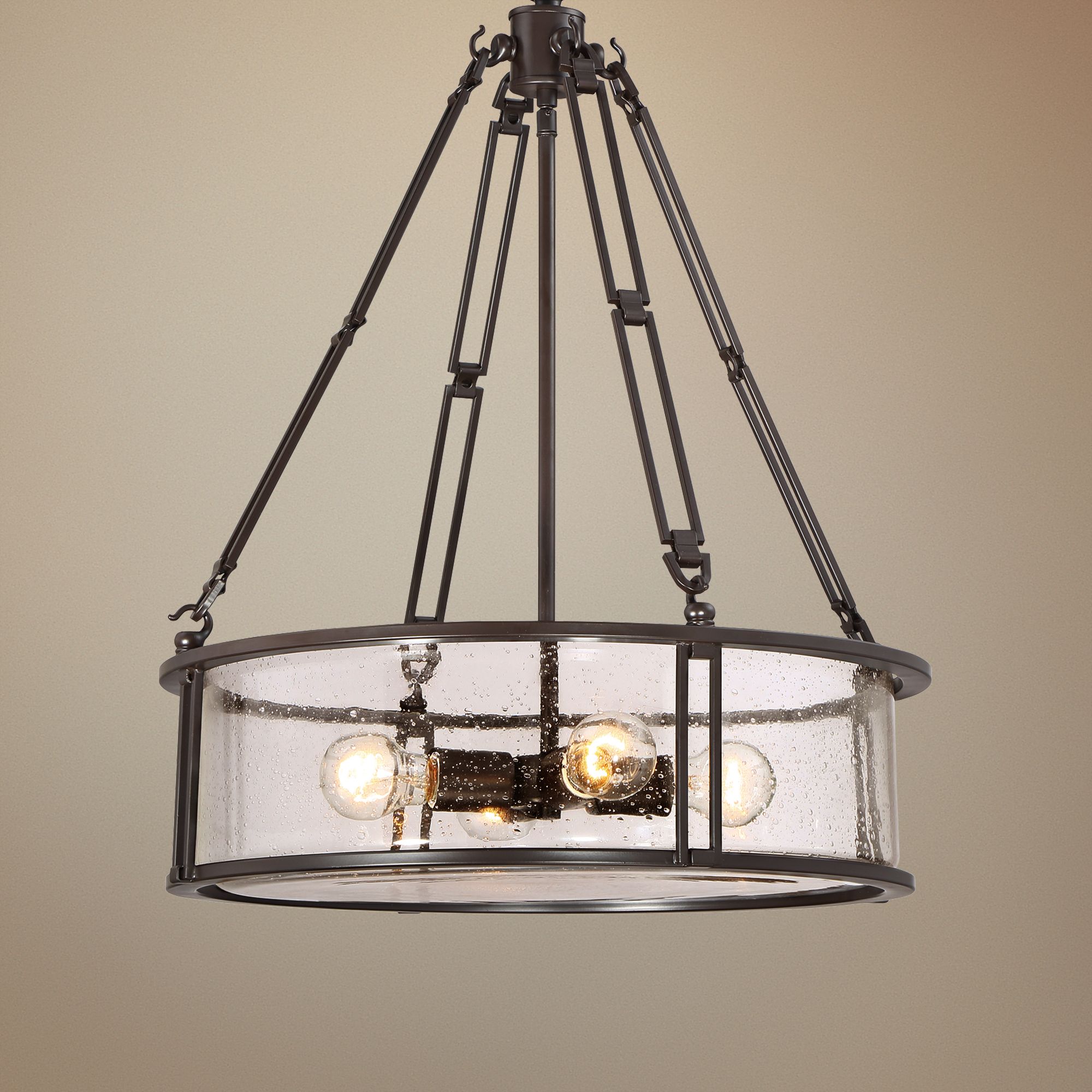 Quoizel Buchanan 20"W Western Bronze Steel Pendant Light