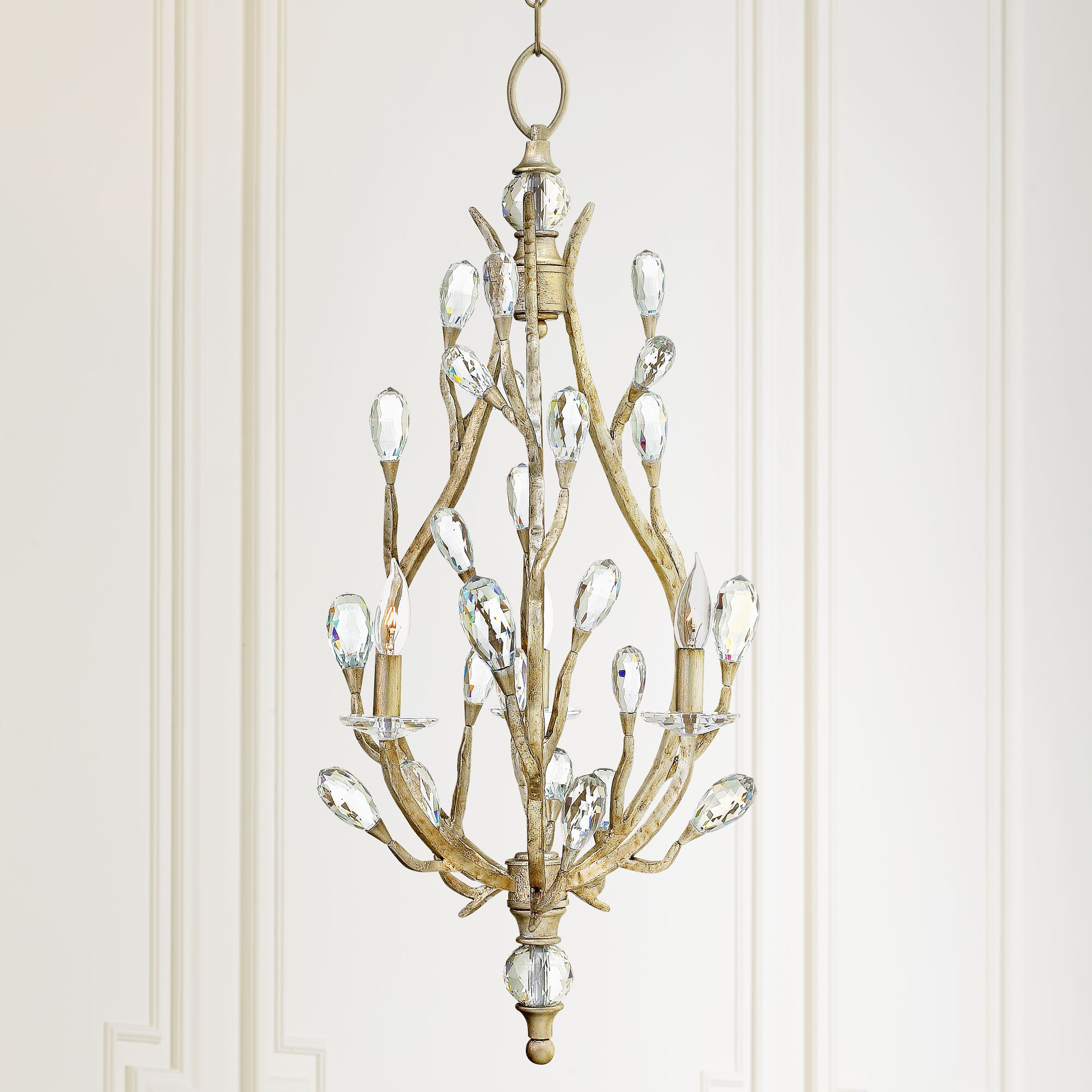 Champagne Gold Pendant Light fredrick ramond eve 18 1 2 w champagne gold pendant light 1v279 lamps plus