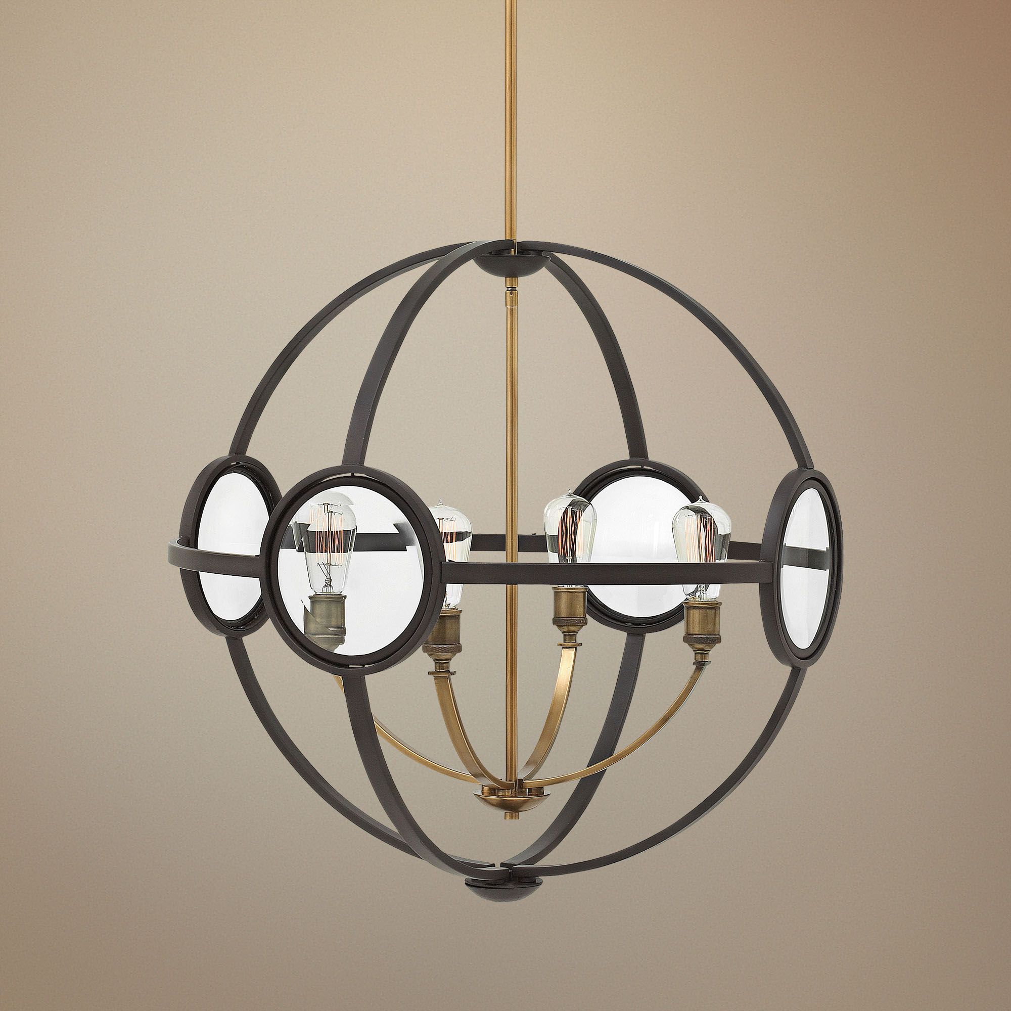 Hinkley Fulham 26" Wide Buckeye Bronze 4-Light Pendant
