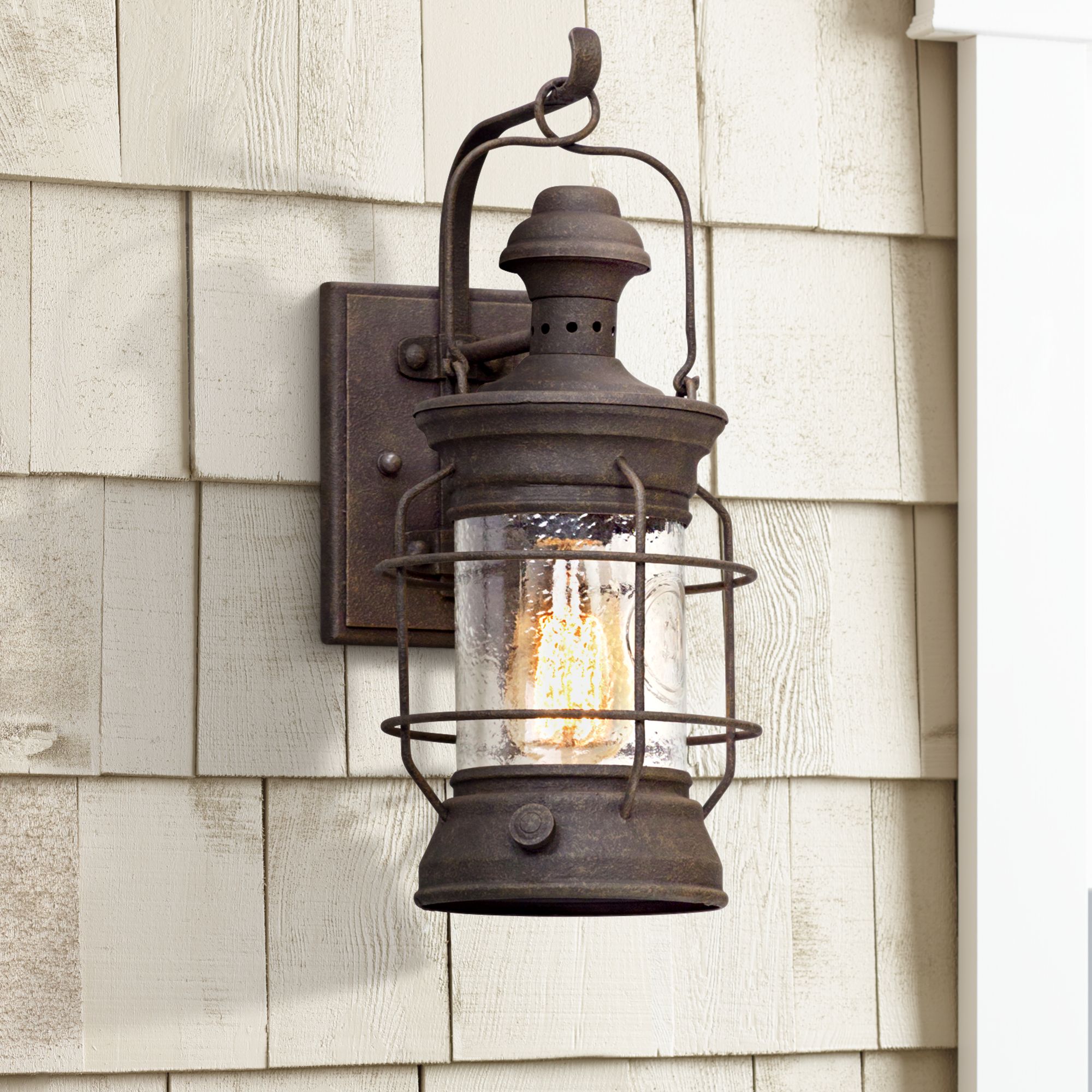 Atkins 15 1/2" High Centennial Rust Outdoor Wall Light