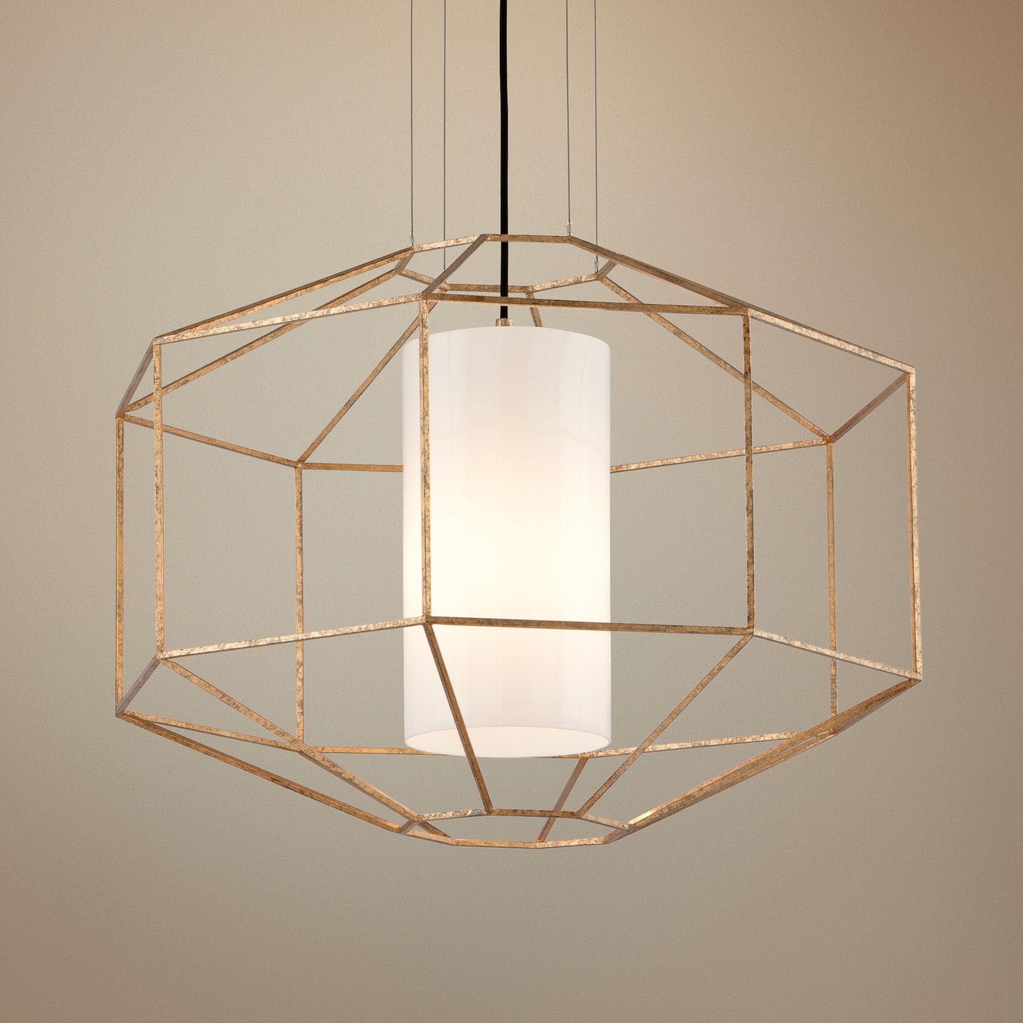 Gold Leaf Pendant Light 