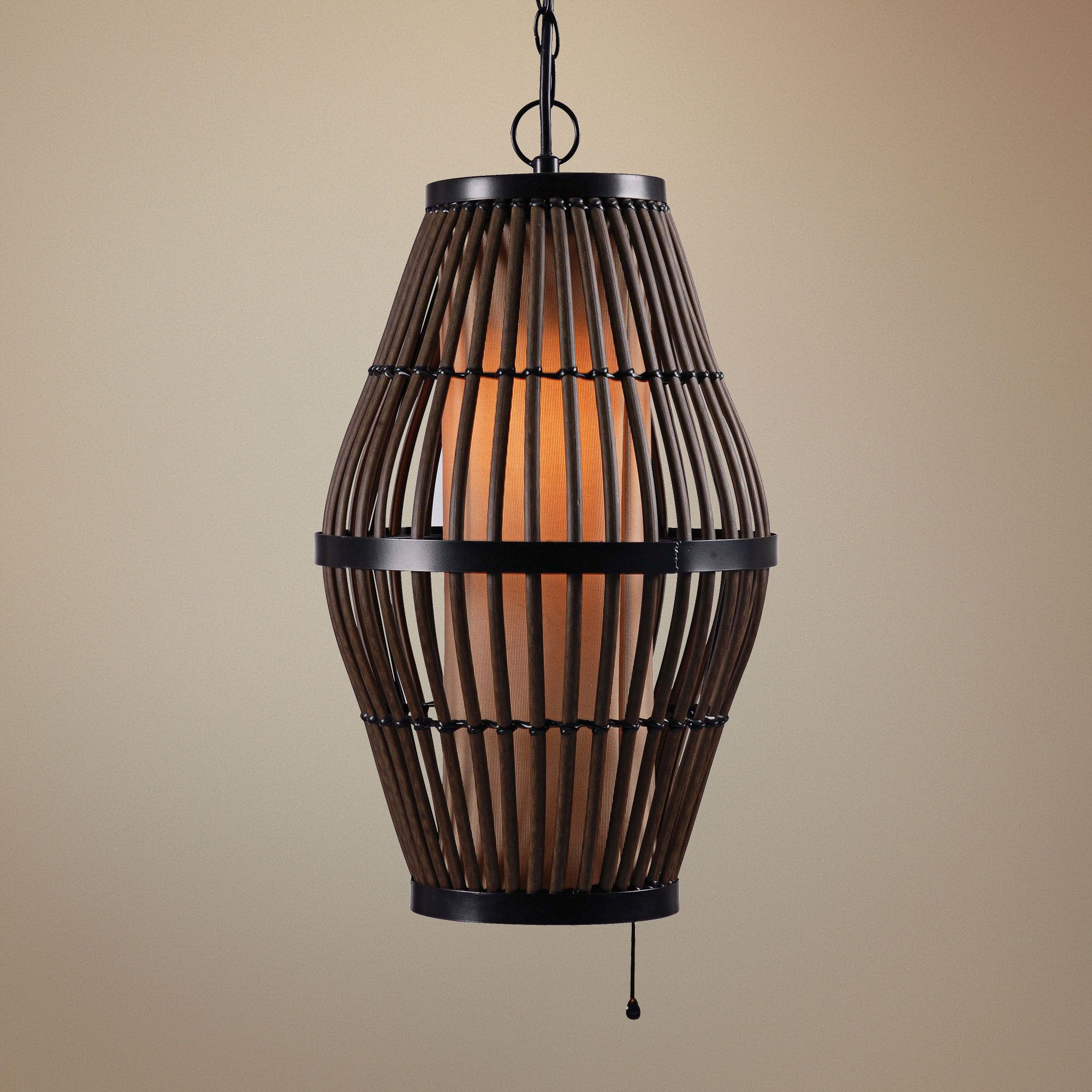 Kenroy Home Biscayne 12" Wide Black Outdoor Mini Pendant