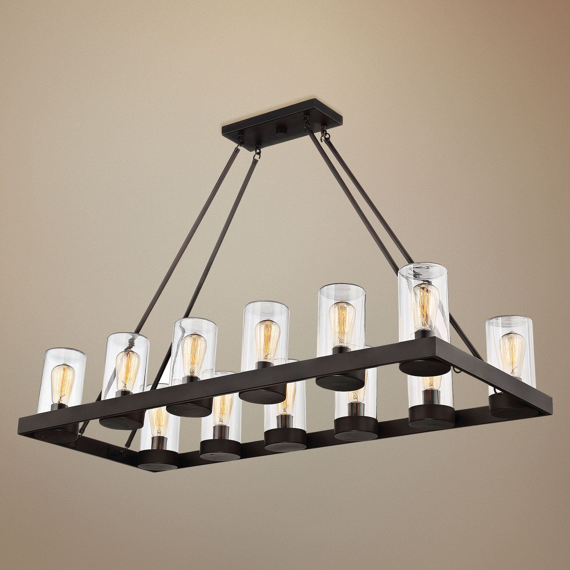 Savoy House Inman 45"W Bronze Kitchen Island Light Pendant