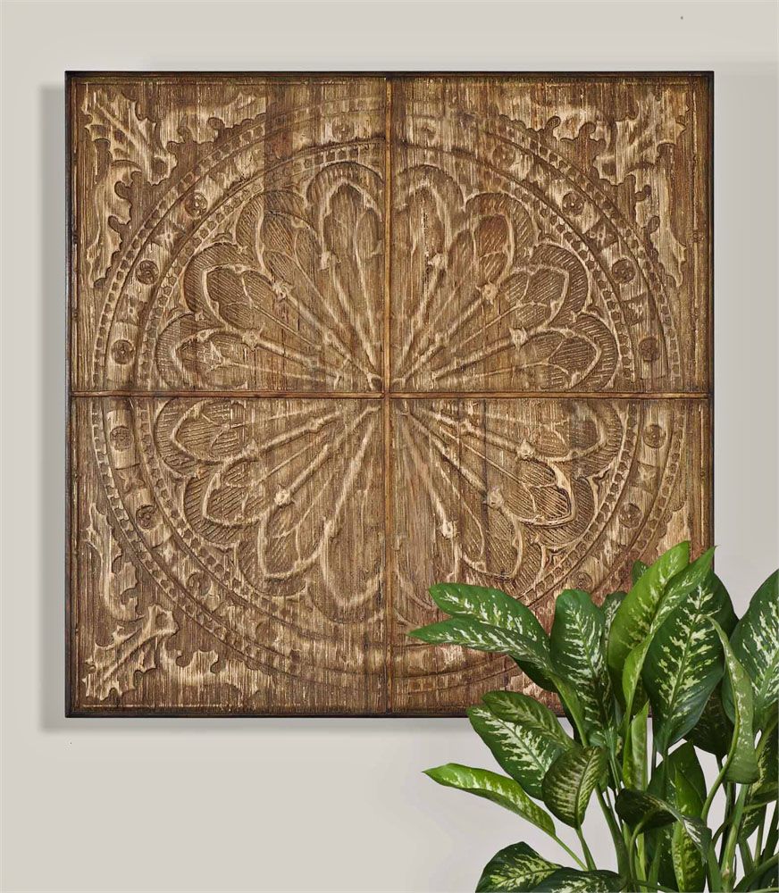 Uttermost Camillus 44" Square Earth Tone Tile Wall Art