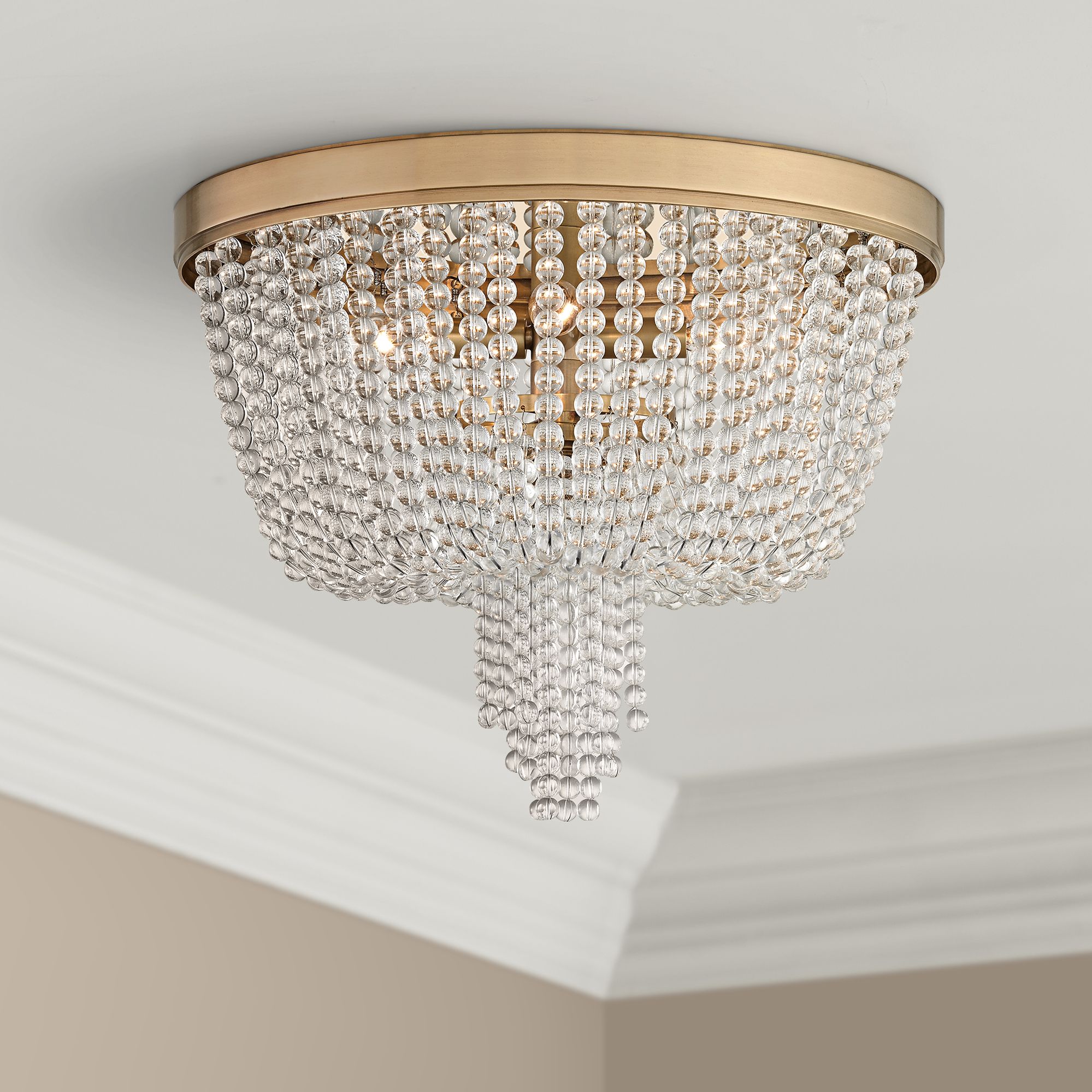 Royalton 18 1/4" Wide Aged Brass Ceiling Light