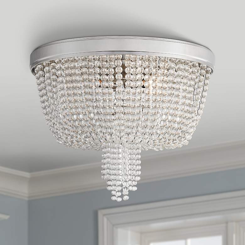 Royalton 18 1/4&quot; Wide Polished Nickel Ceiling Light