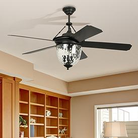 Iron Ceiling Fans Elegant To Rustic, Iron Ceiling Fan