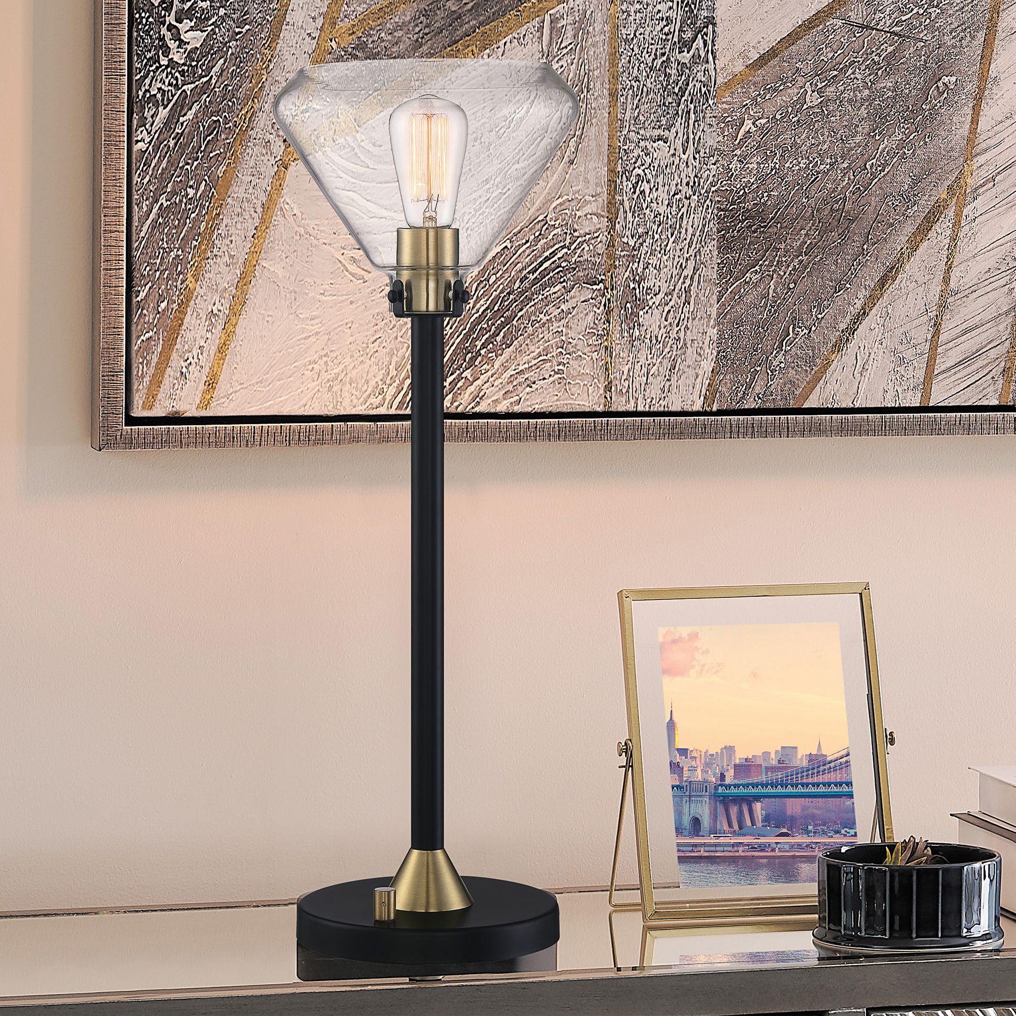 Lite Source Baron Black Metal Torchiere Table Lamp 201D0 Lamps Plus